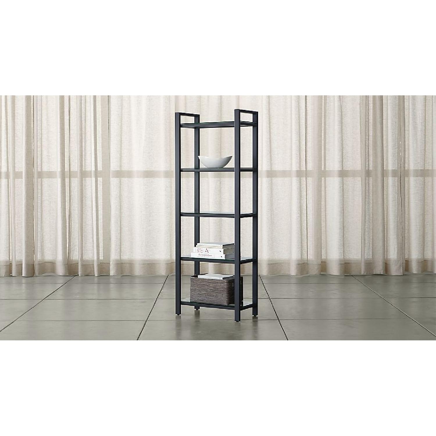 Crate & Barrel Pilsen Graphite Bookcase - image-1