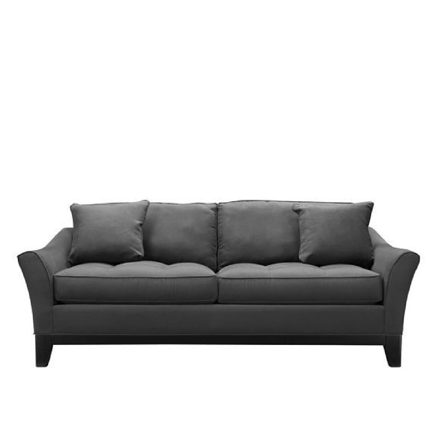 Raymour & Flanigan Rory Slate Apartment Sofa AptDeco
