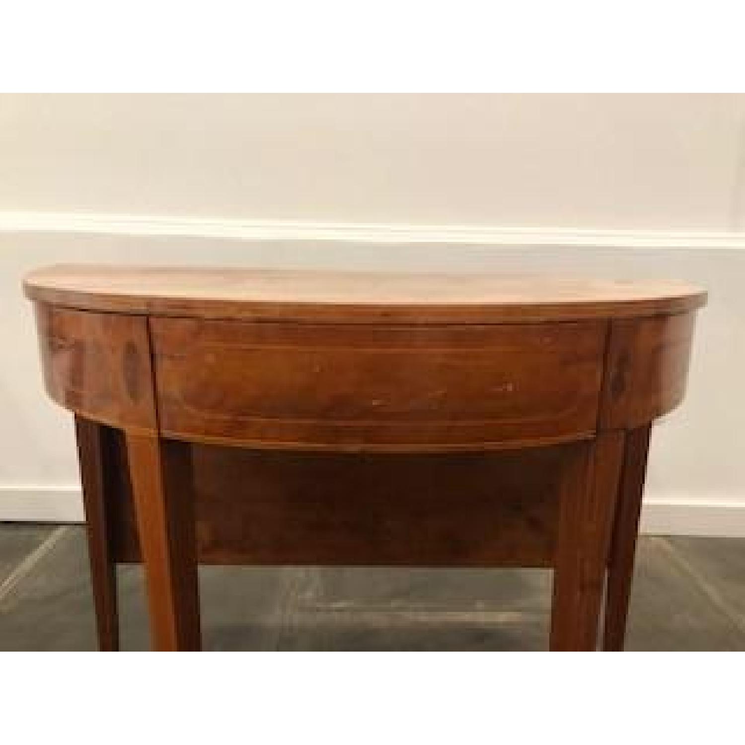 Antique Half Moon Console Table - image-7
