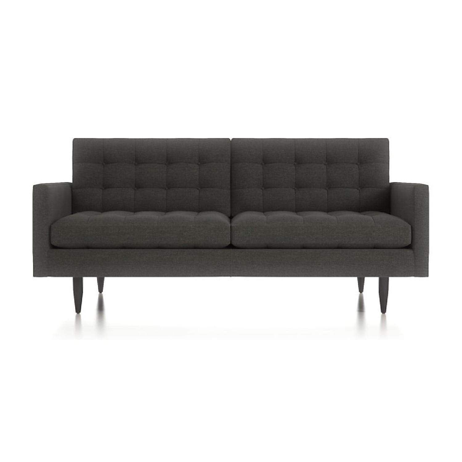 Crate & Barrel Petrie Mid Century Apartment Sofa - image-0