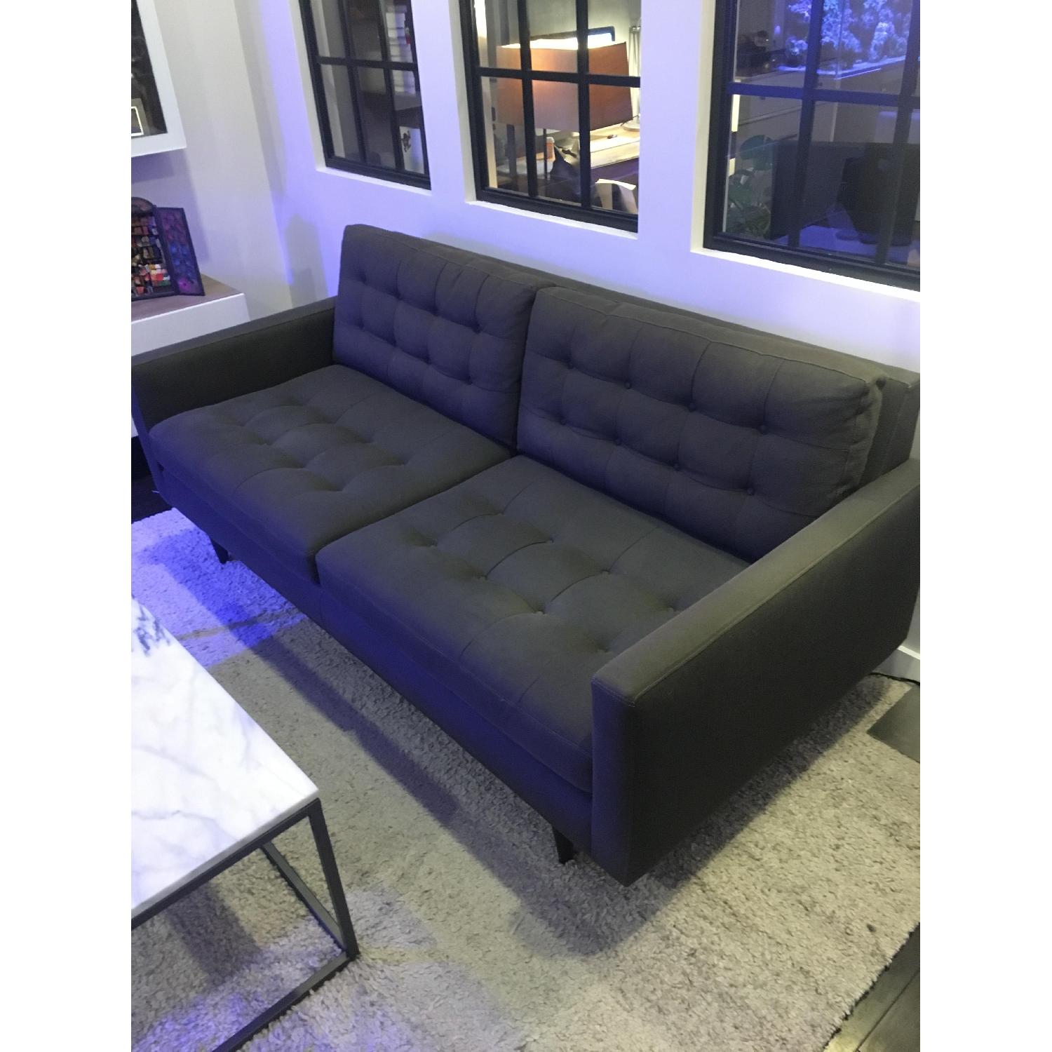 Crate & Barrel Petrie Mid Century Apartment Sofa - image-2