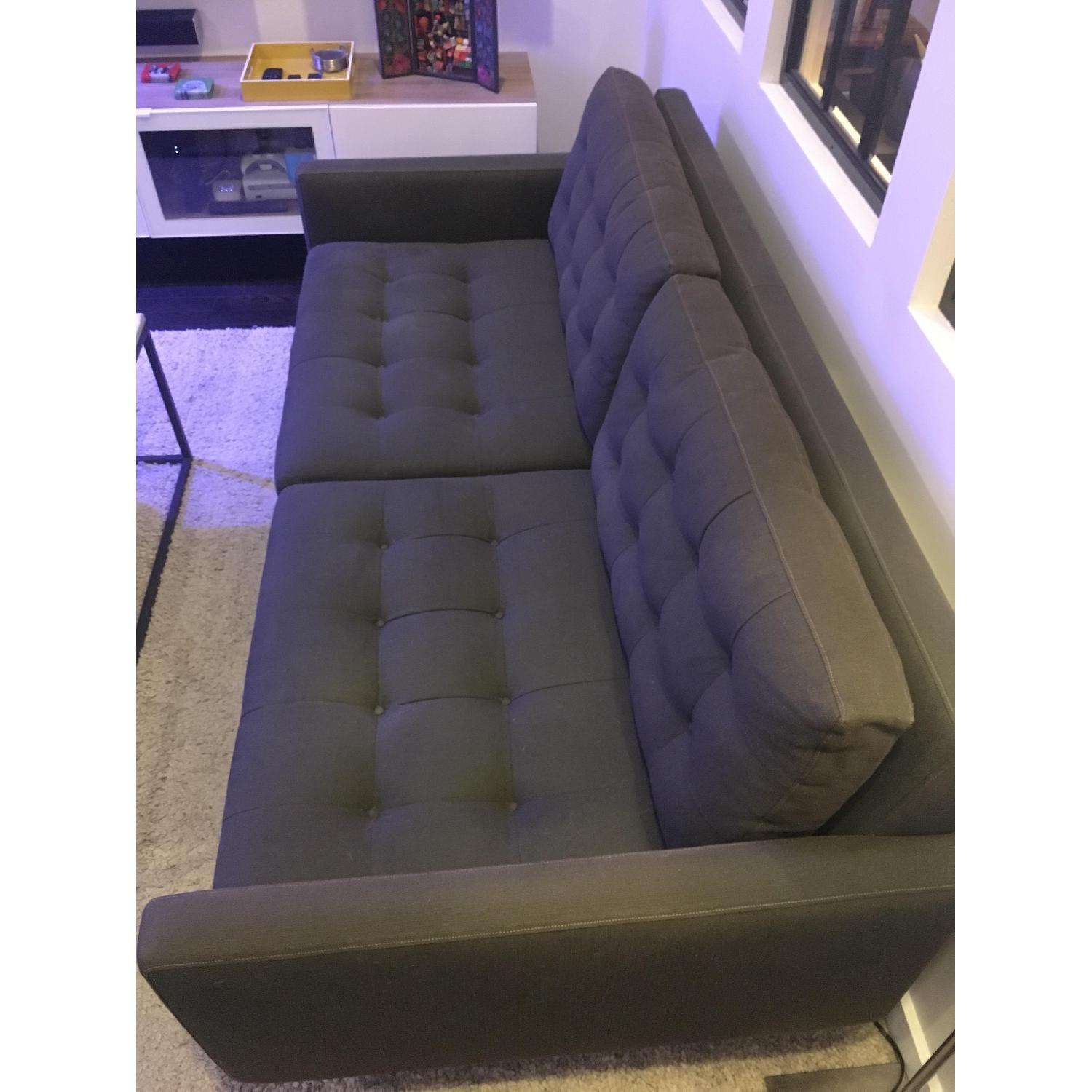 Crate & Barrel Petrie Mid Century Apartment Sofa - image-3