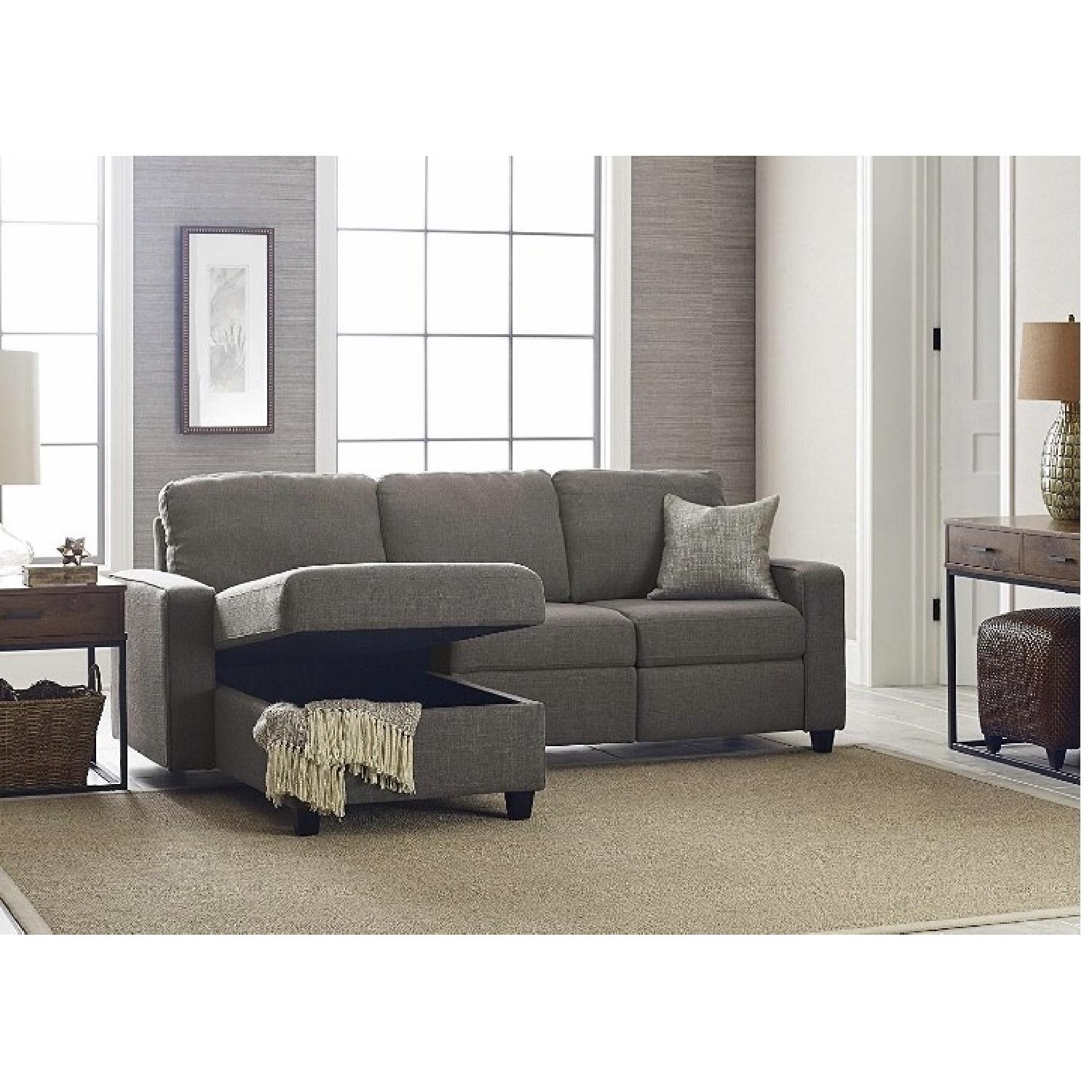 Serta Palisades Reclining Sectional w/ Left Storage Chaise - image-2