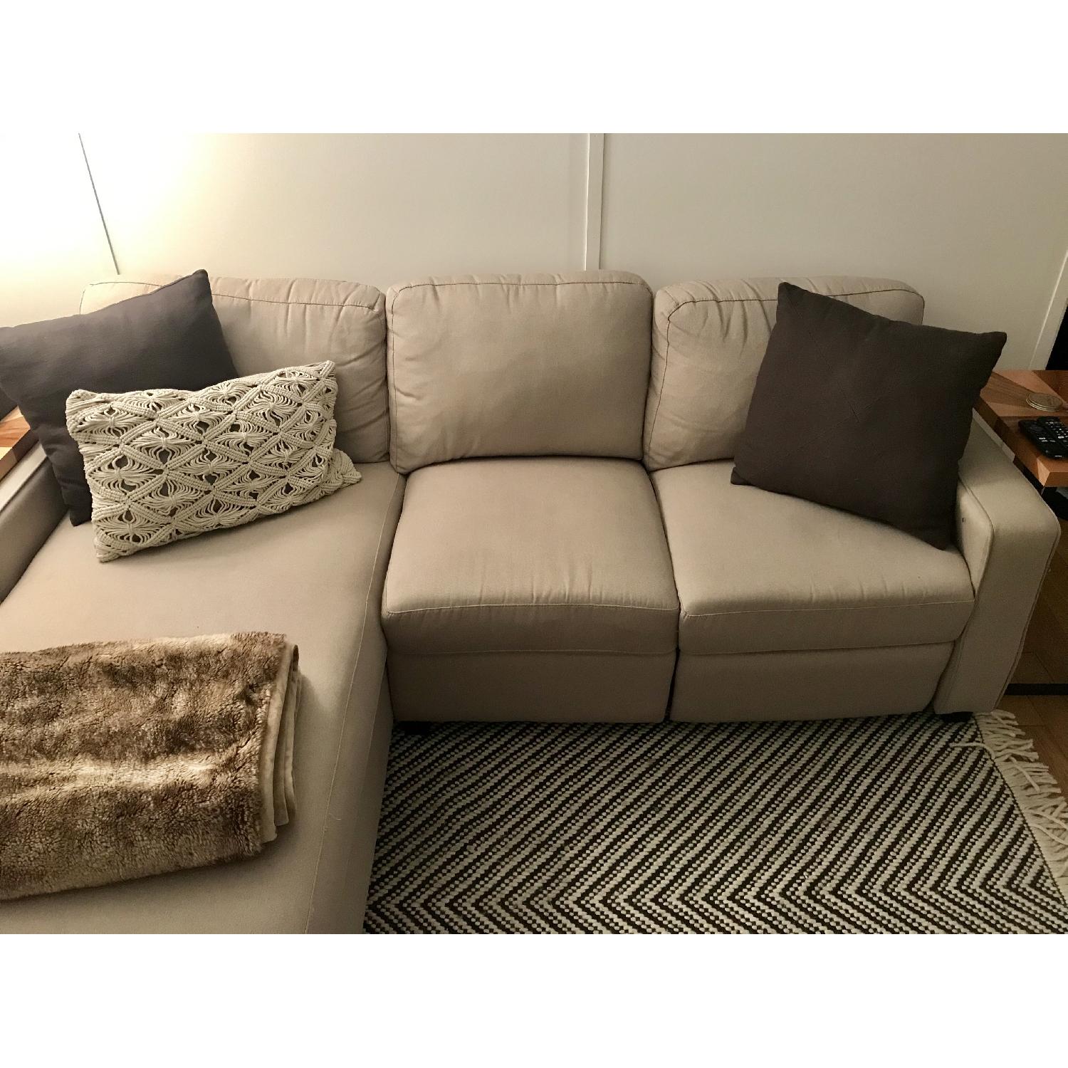 Serta Palisades Reclining Sectional w/ Left Storage Chaise - image-4