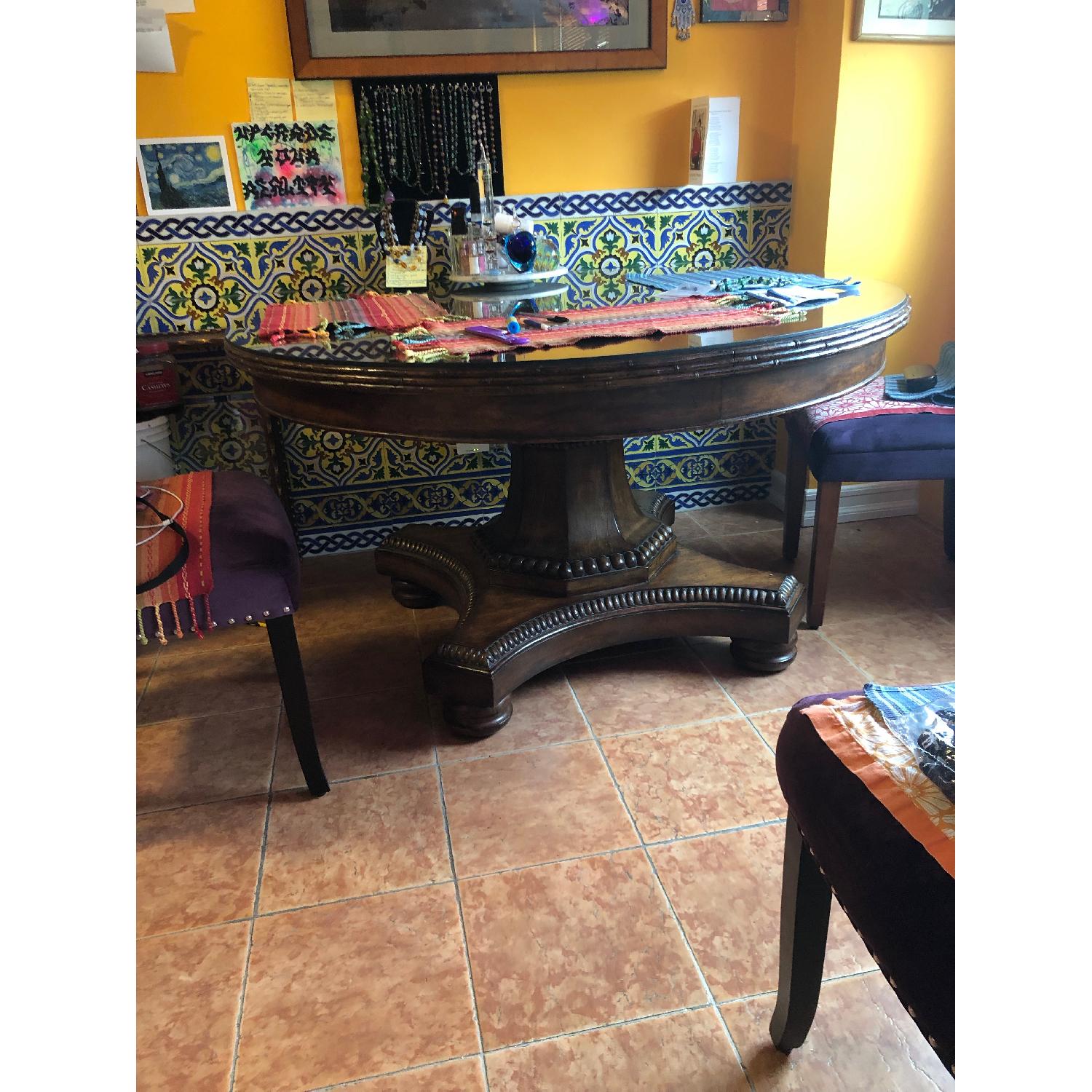 Custom Hand Carved Dining Table - image-6