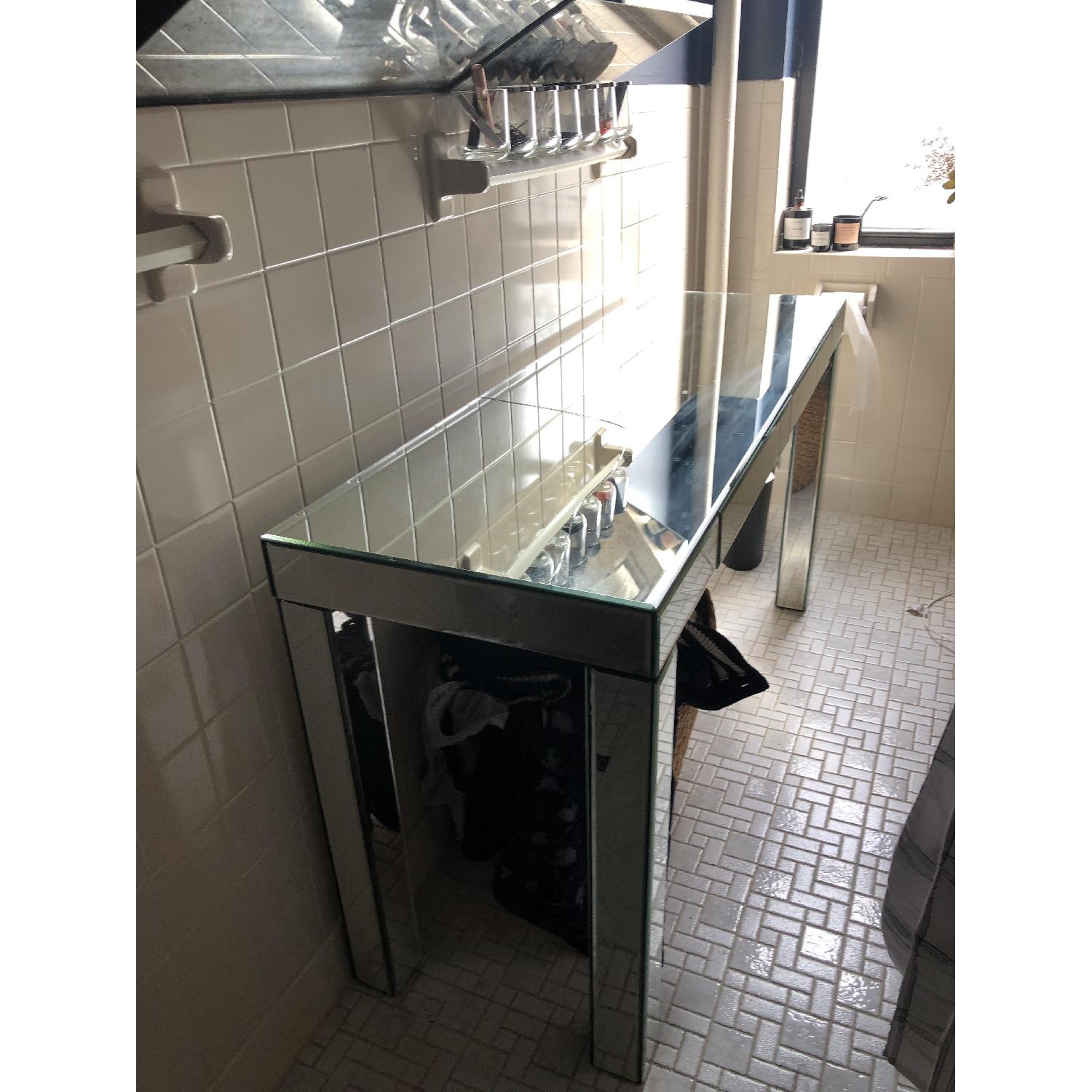 West Elm Mirror Console Table AptDeco