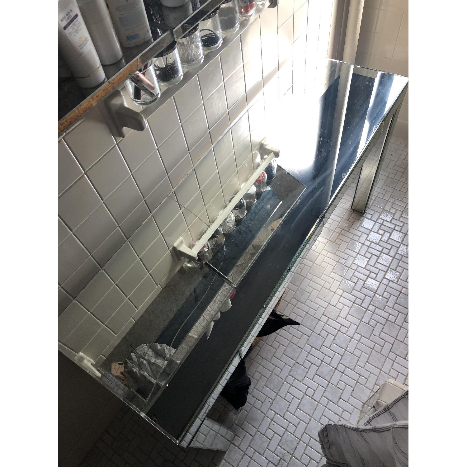 West Elm Mirror Console Table AptDeco