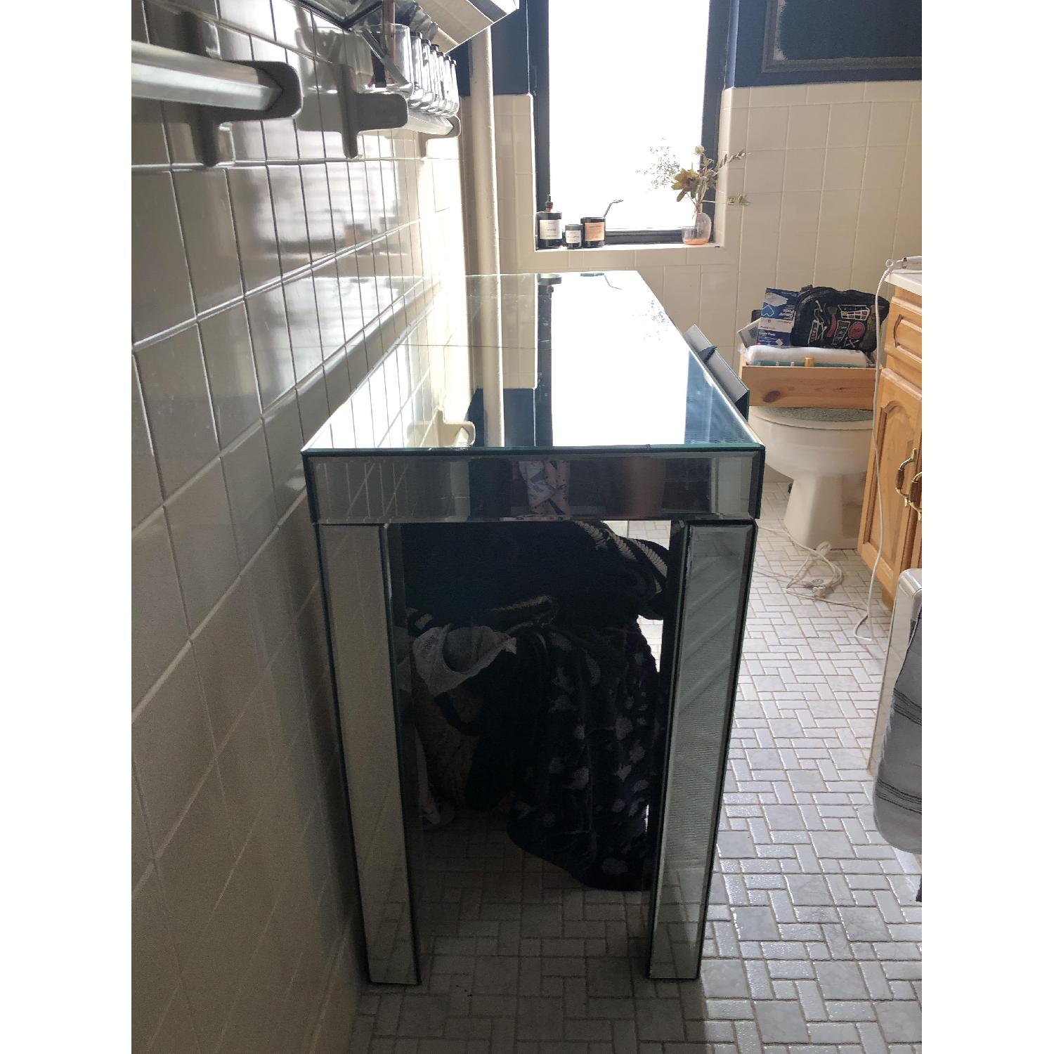 West Elm Mirror Console Table AptDeco