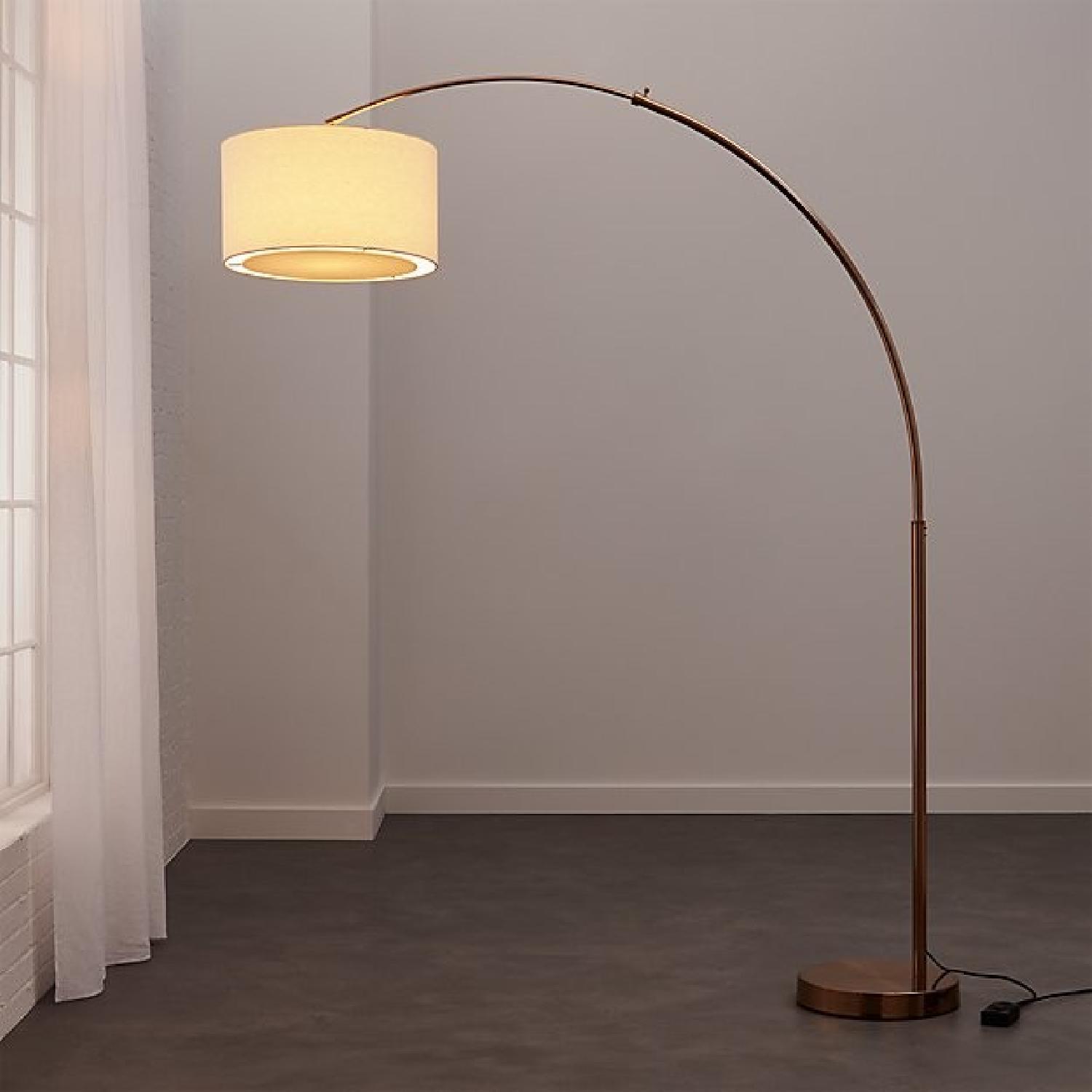 CB2 Big Dipper Arc Brass Floor Lamp - image-2