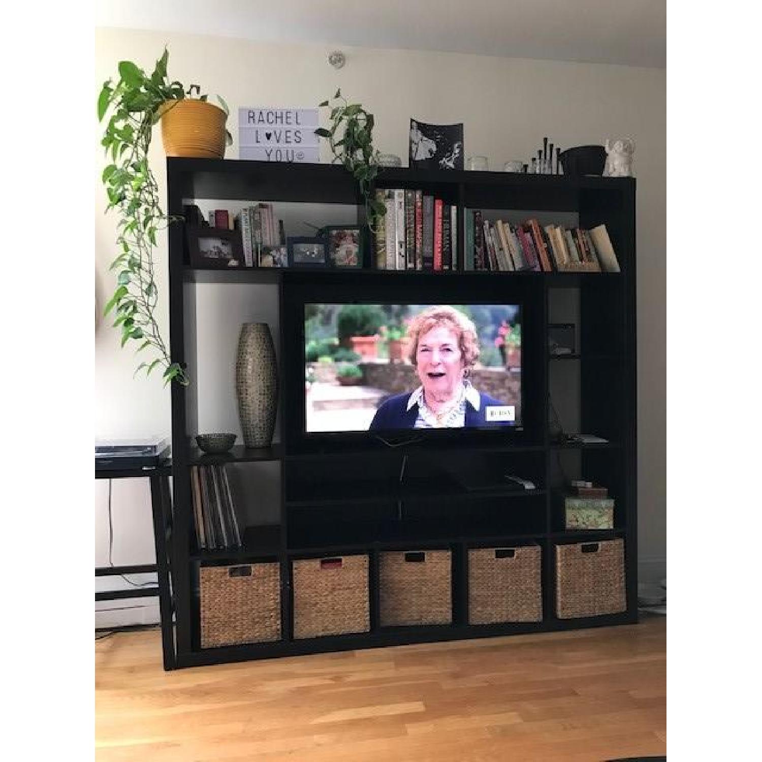 イケア　IKEA　EXPEDIT　テレビ台　カラックス KALLAX カラックス テレビボード, ホワイトステインオーク調