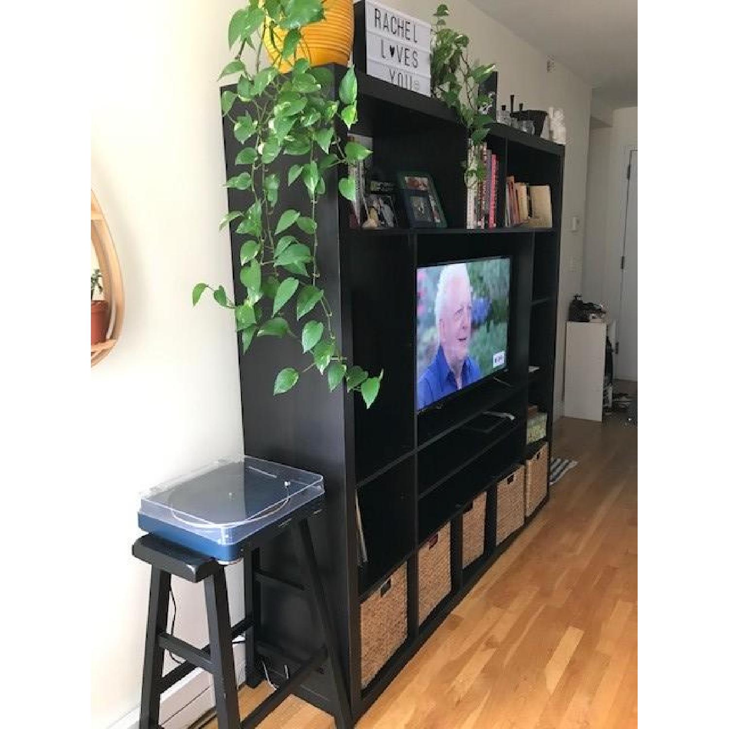 Ikea Expedit Media/TV Stand w/ Baskets - image-2