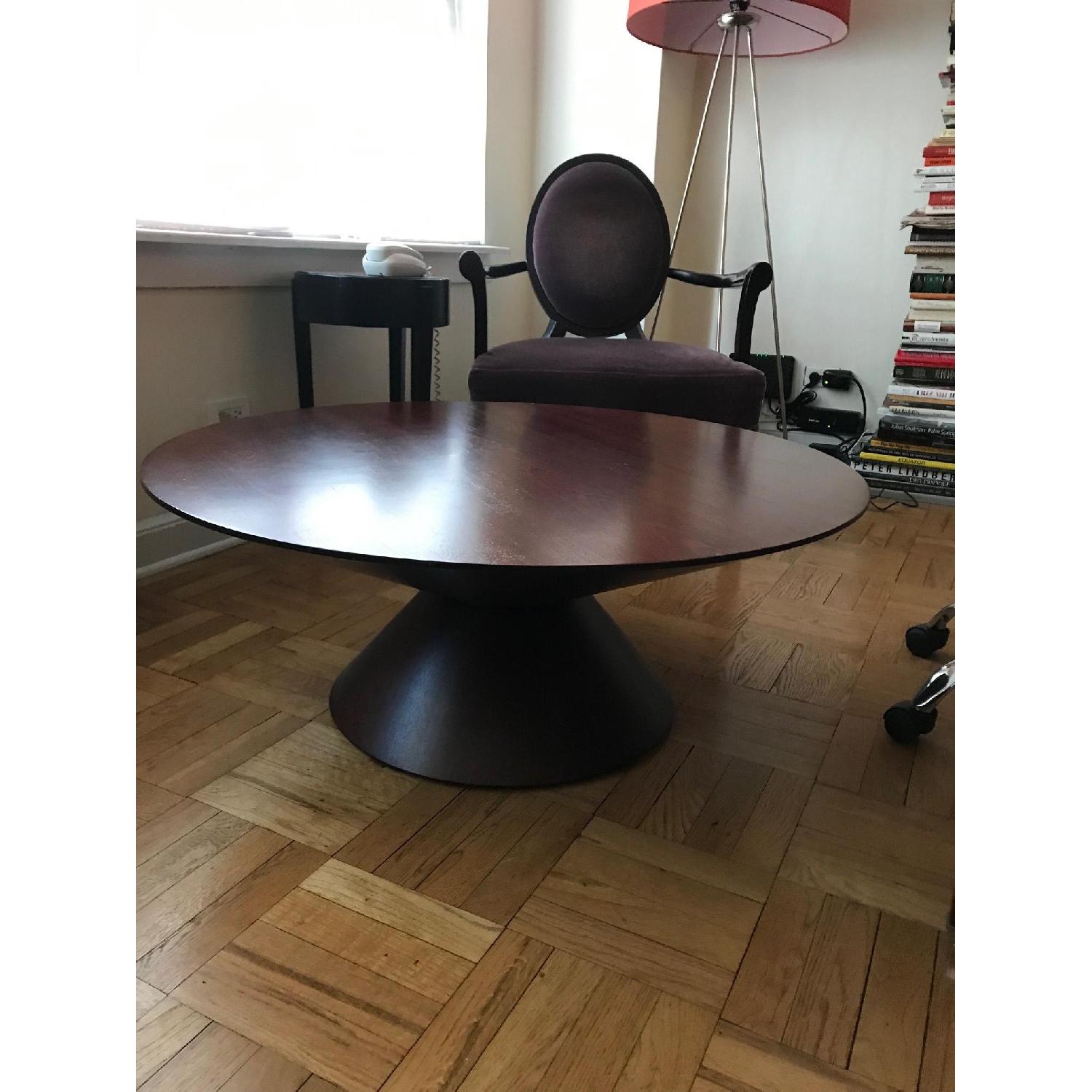 Crate & Barrel Solid Wood Modern Coffee Table - image-3