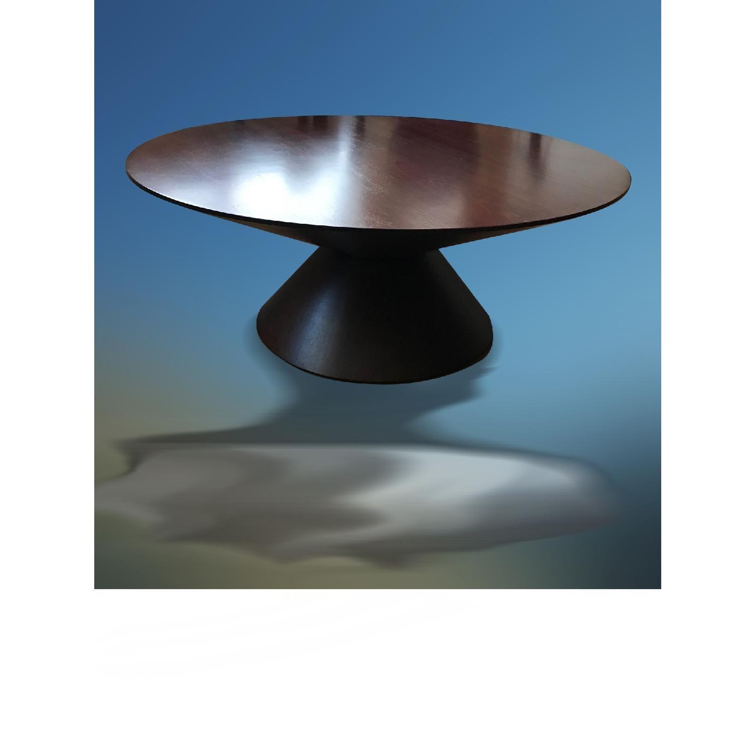 Crate & Barrel Solid Wood Modern Coffee Table - image-8