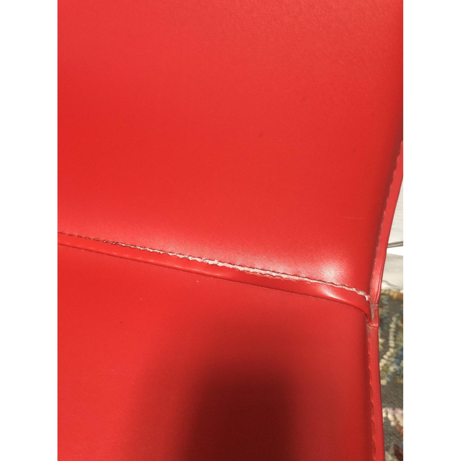 CB2 Triumph Leather Chair in Red - image-4