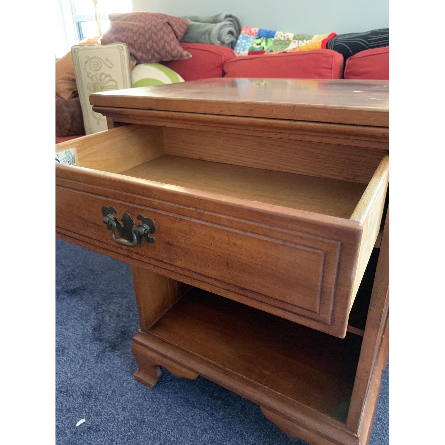 Davis Cabinet Company Vintage Cherry Bedside Table - image-2