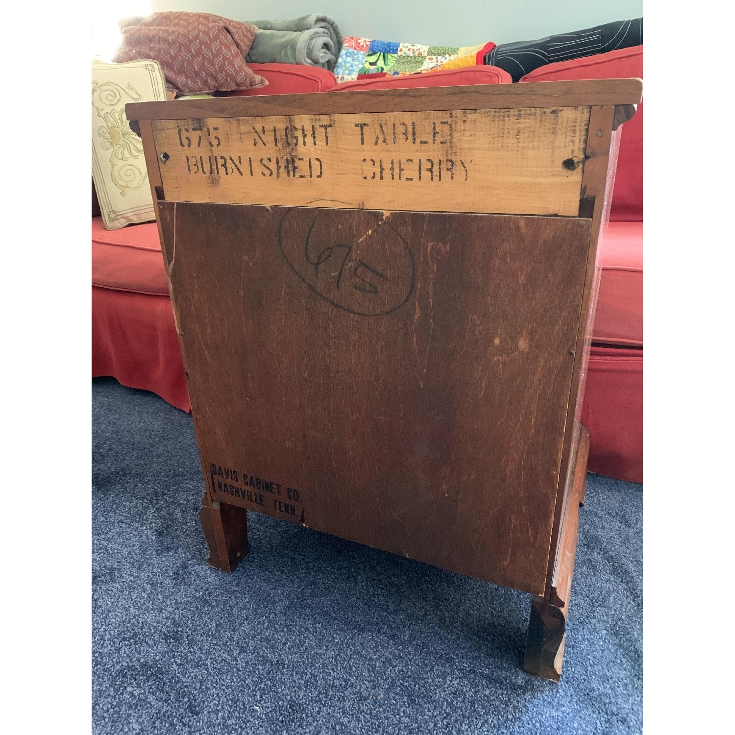 Davis Cabinet Company Vintage Cherry Bedside Table - image-4