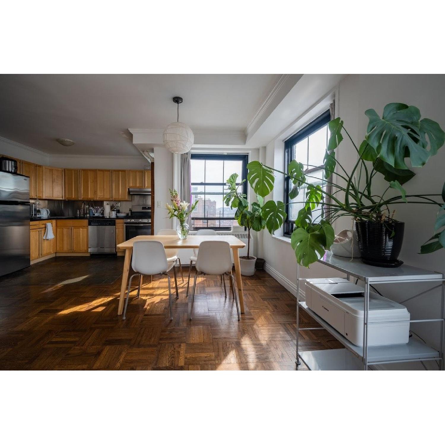 Ikea White Modern Dining Chairs - image-1