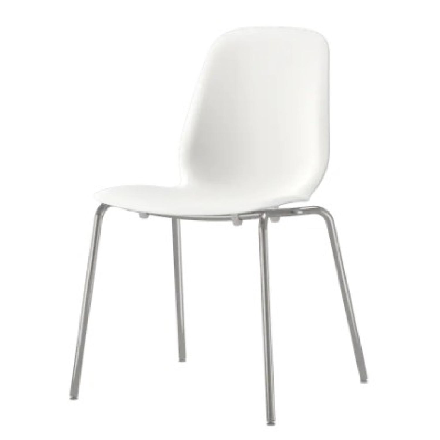Ikea White Modern Dining Chairs AptDeco