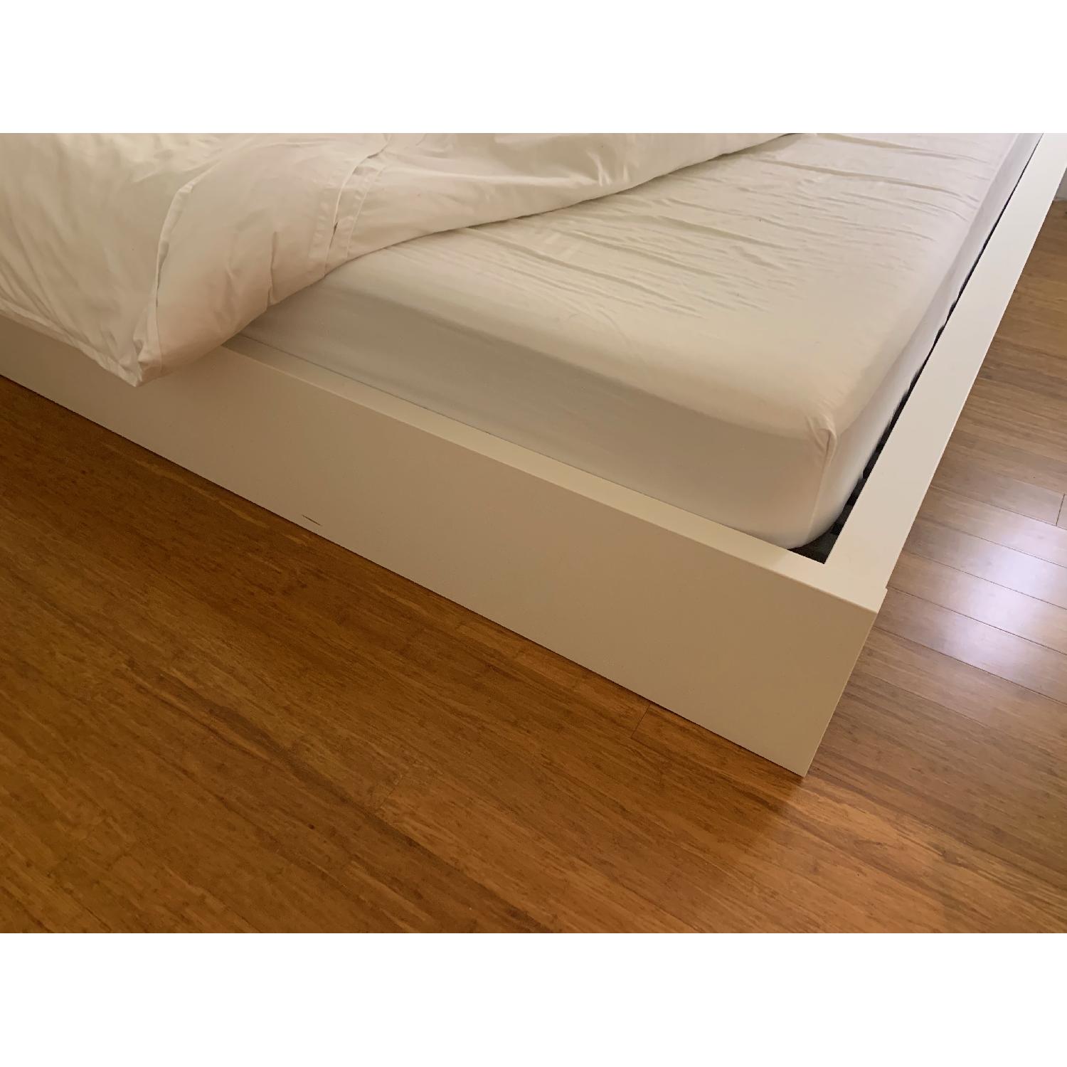 Ikea Malm White High Bed Frame w/ Lonset AptDeco