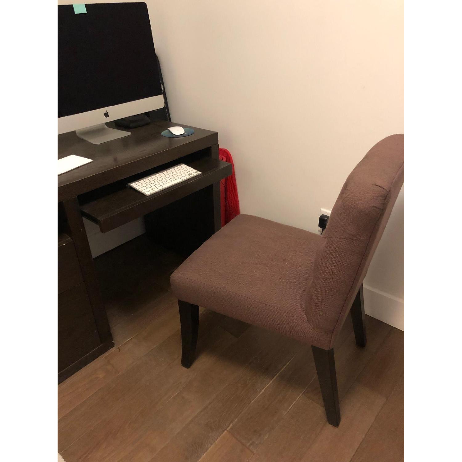 Crate & Barrel Wood Desk & Chair - image-2