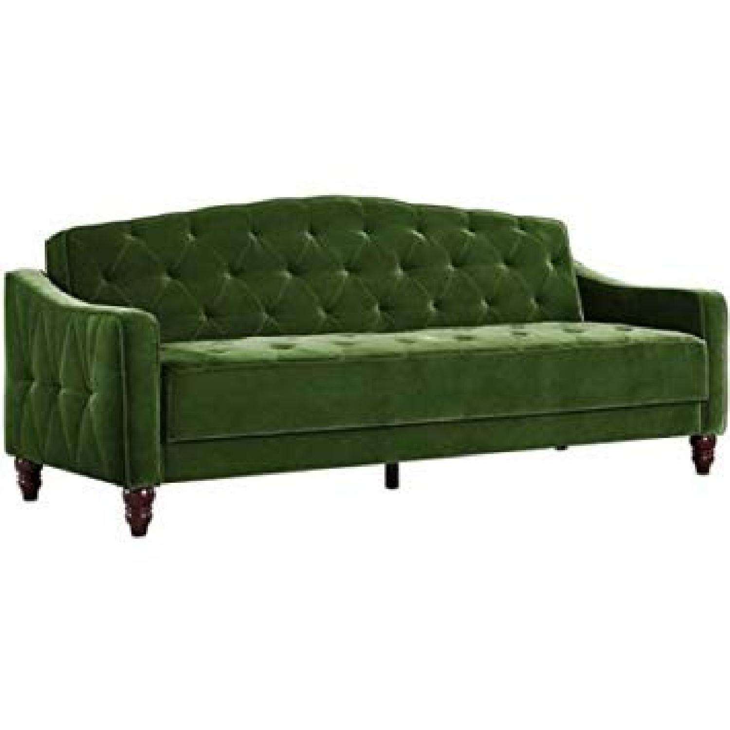Urban Outfitters Ava Velvet Tufted Sleeper Sofa AptDeco