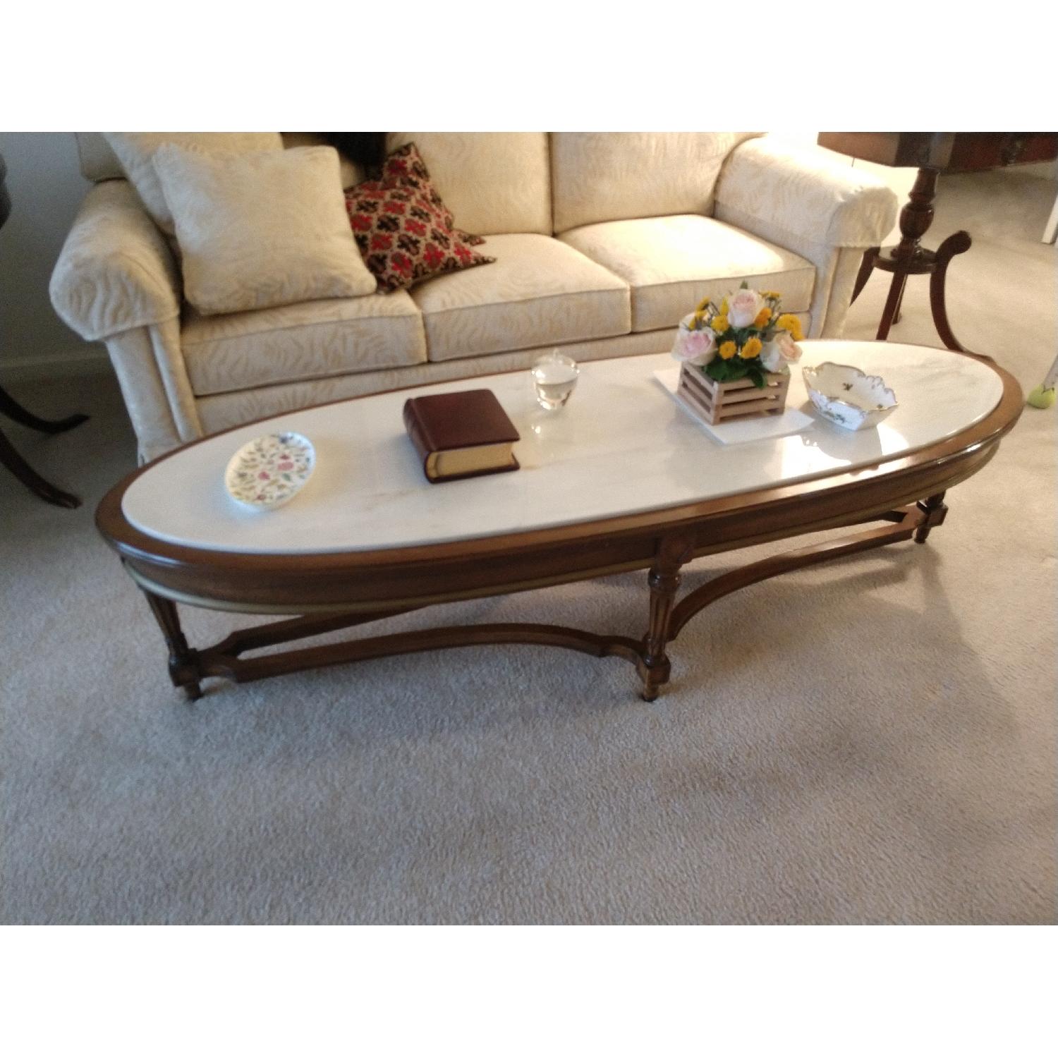 Vintage Marble Coffee Table AptDeco