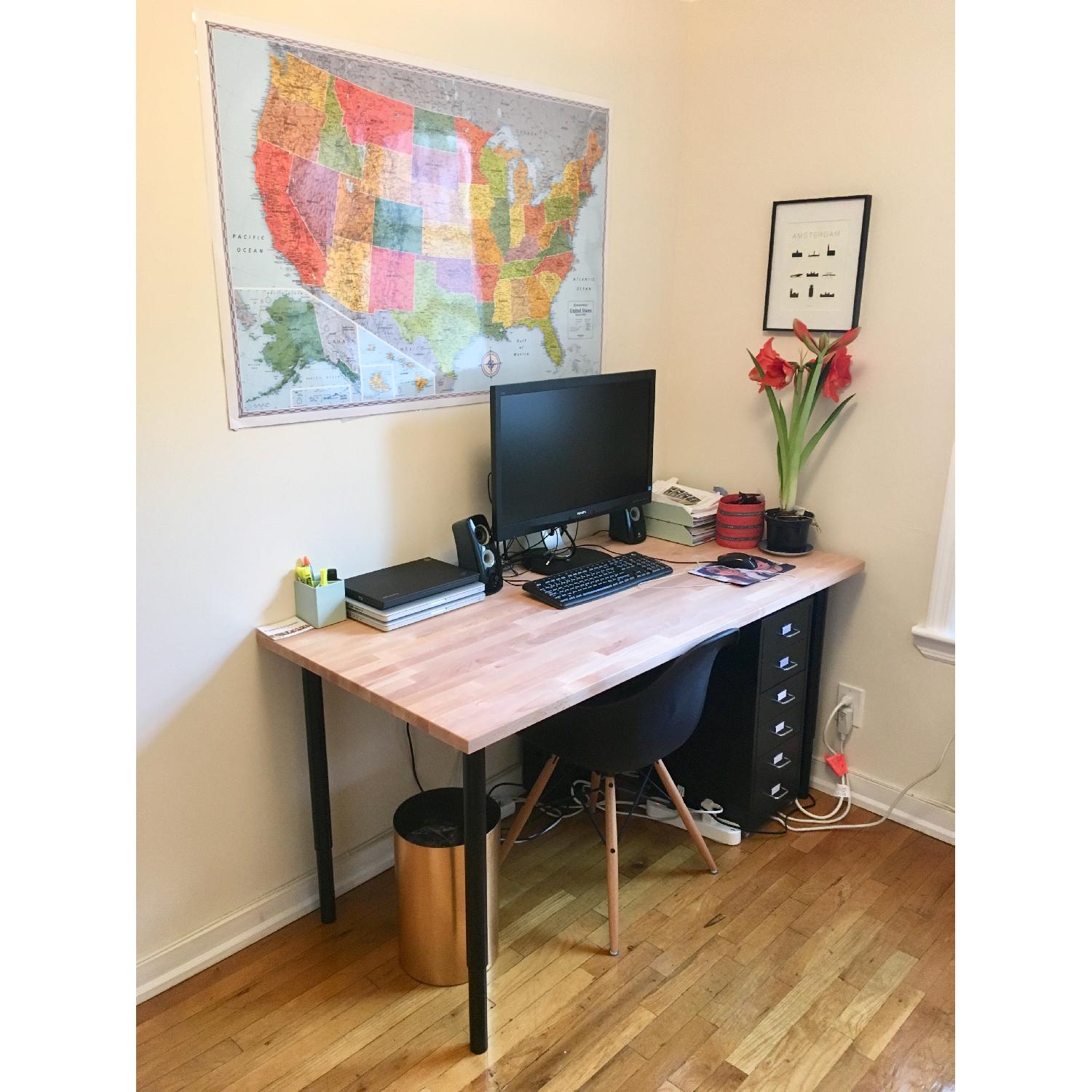 Ikea White Oak Table AptDeco