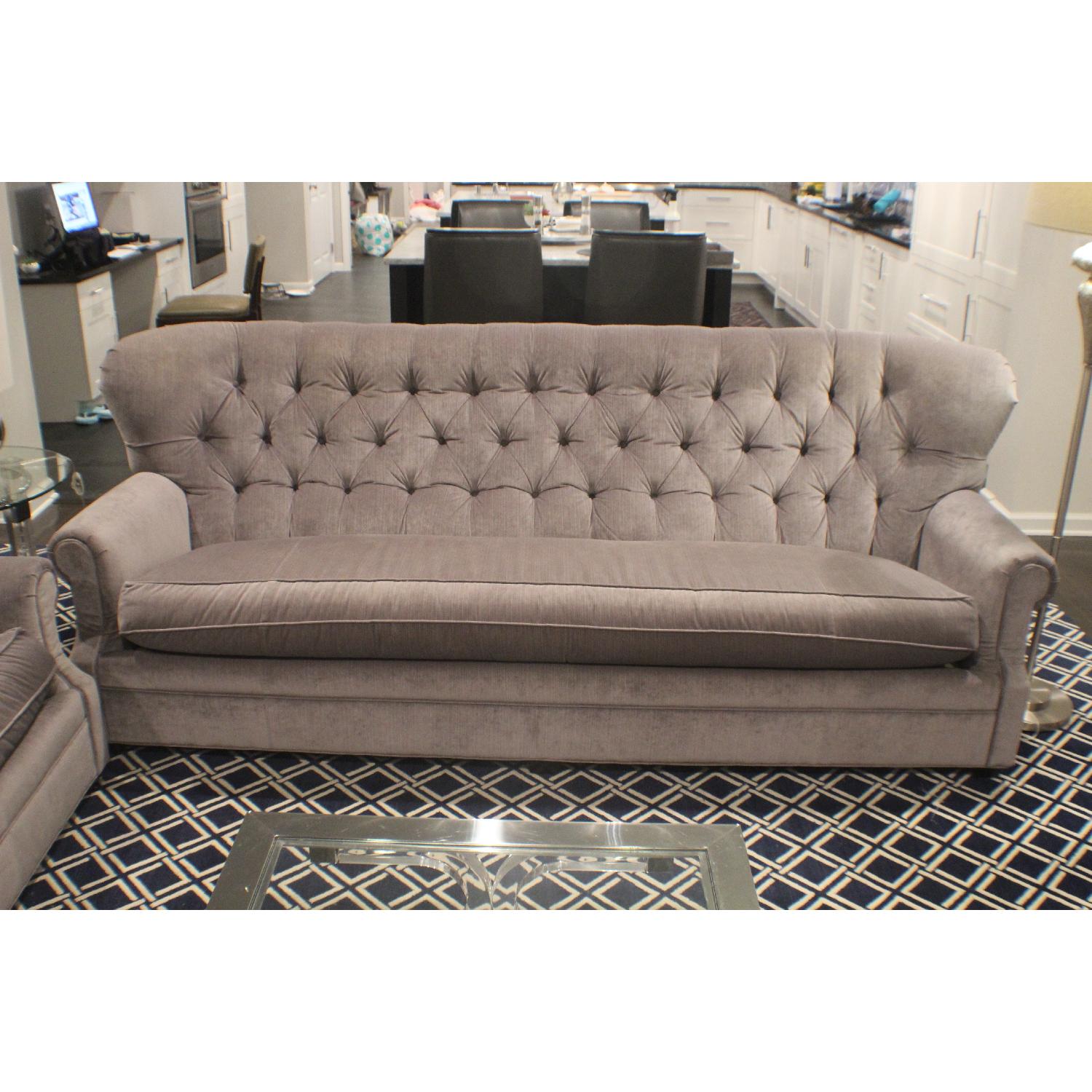 CR Laine Velvet Chesterfield Sofa - image-2