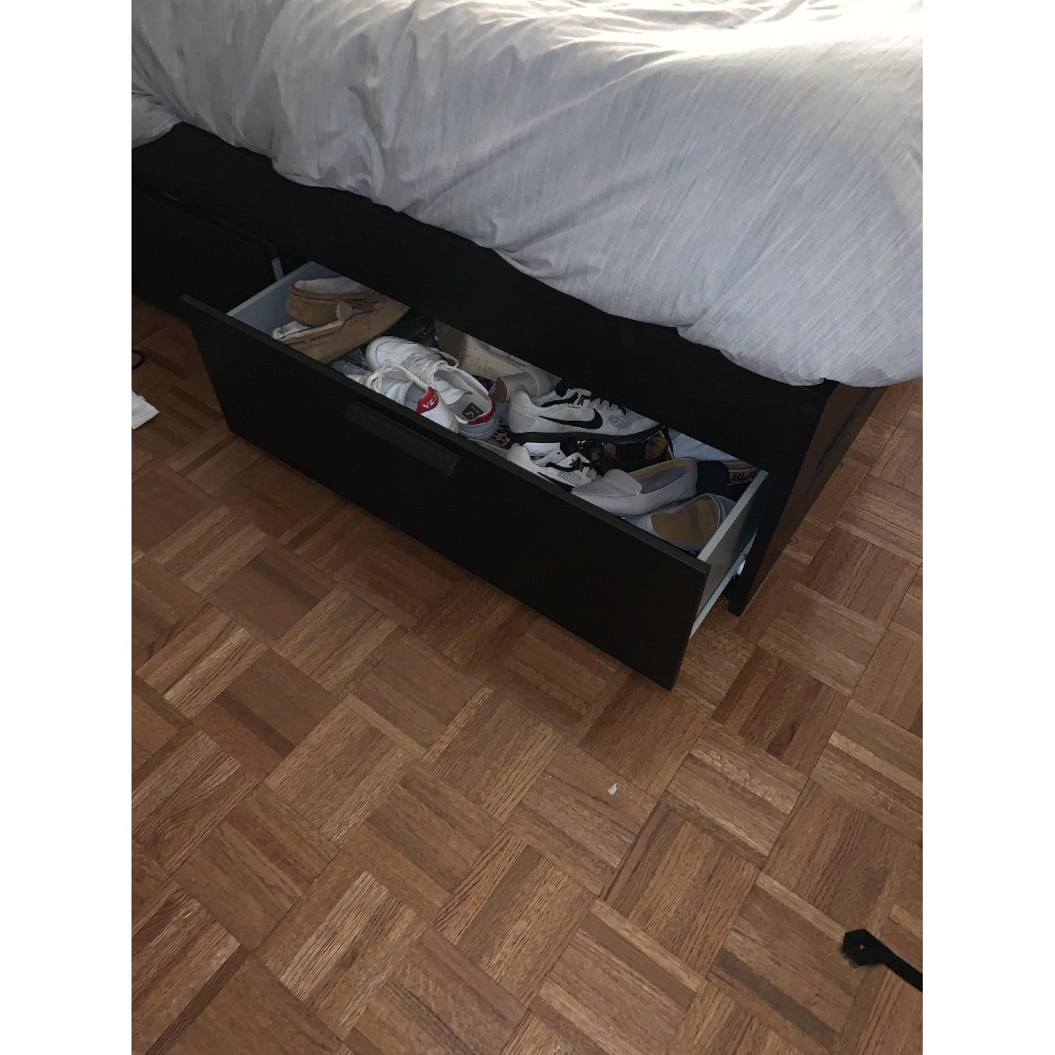 Ikea Brimnes Full Bed Frame w/ Storage Drawers - image-2