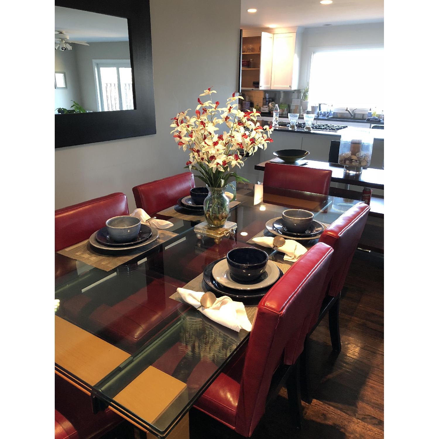 Roche Bobois Glass Extension Dining Table - image-2