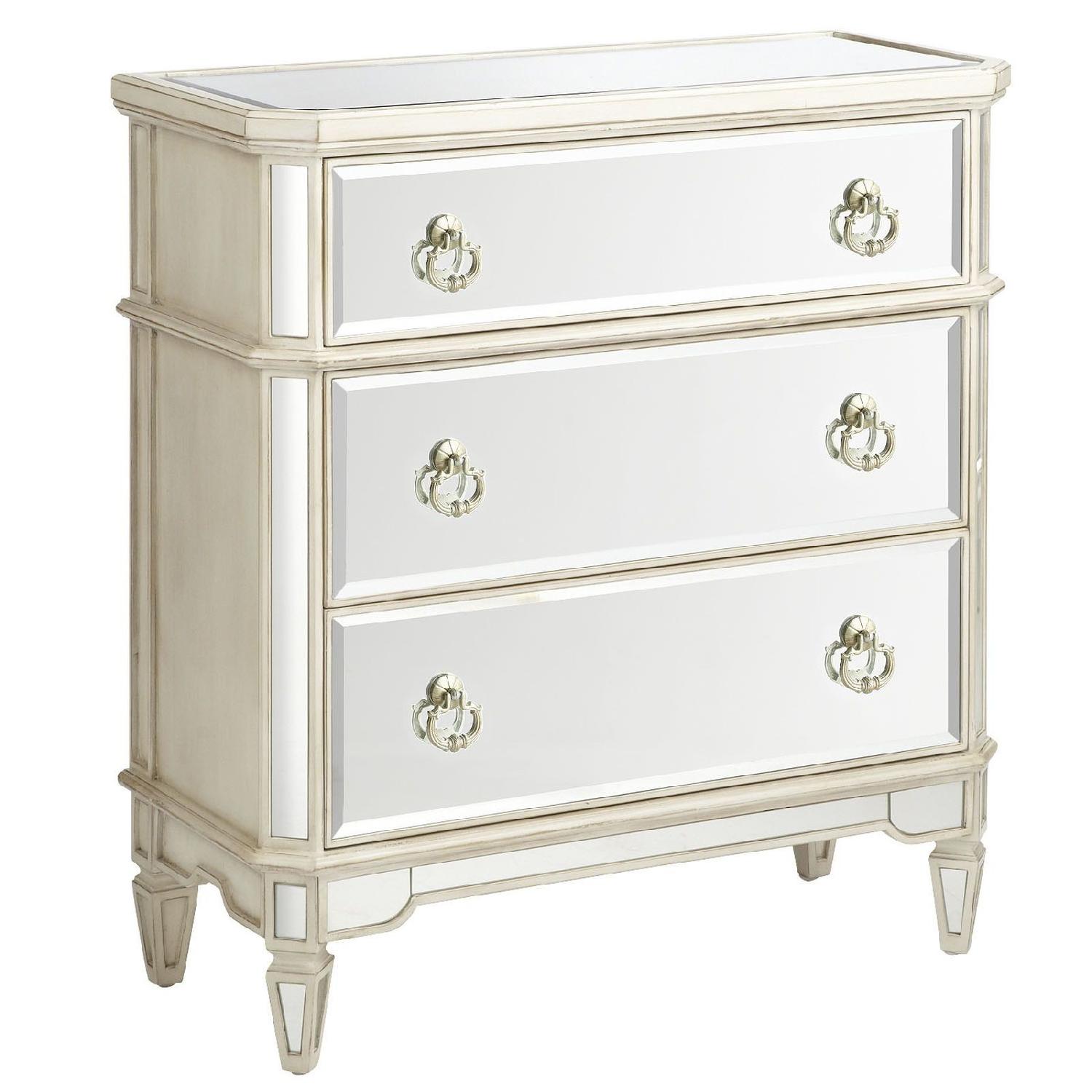 Pier 1 Mirrored 3 Drawer Dresser AptDeco