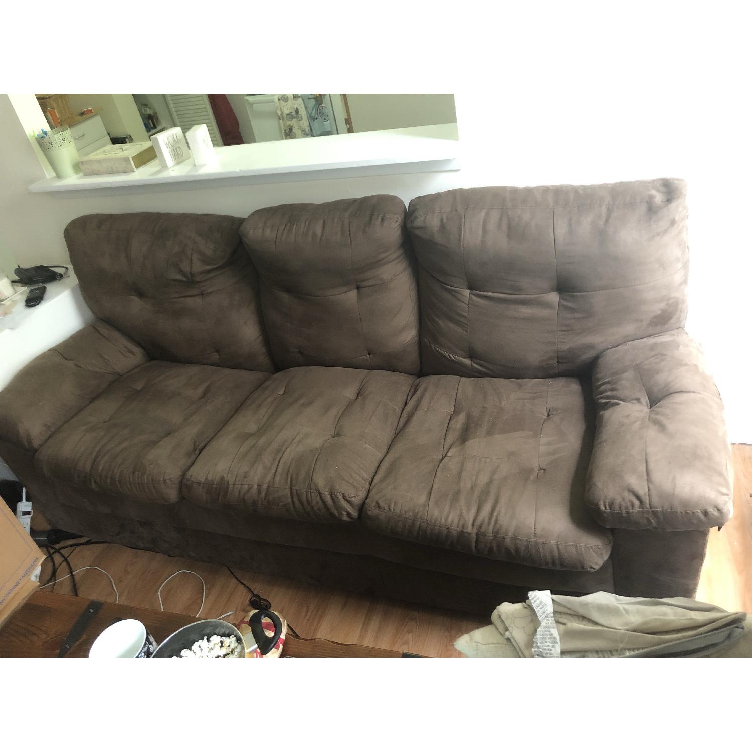 Buchannan Microfiber 3 Seater Sofa - image-1