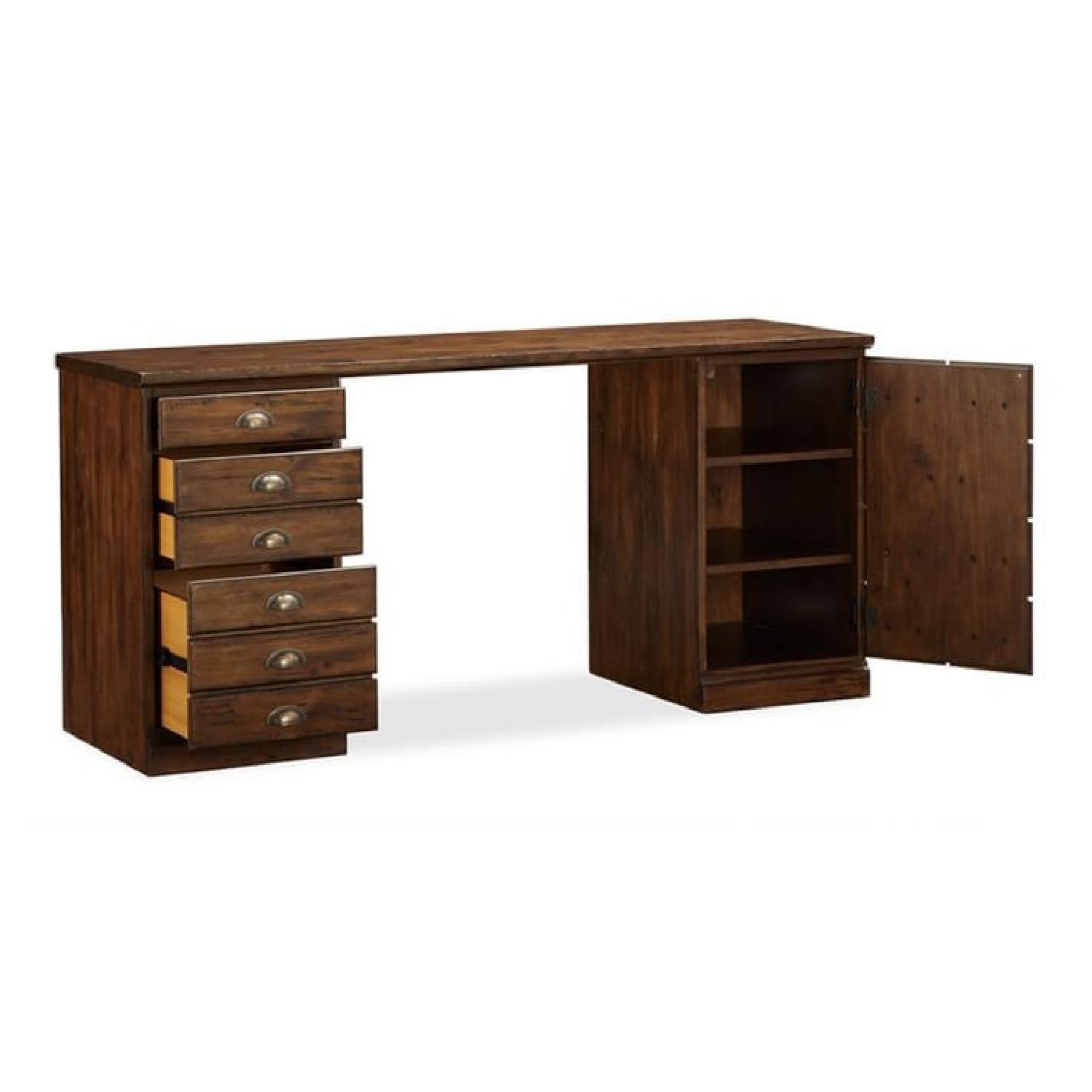 Pottery Barn Printer's Desk w/ Hutch AptDeco