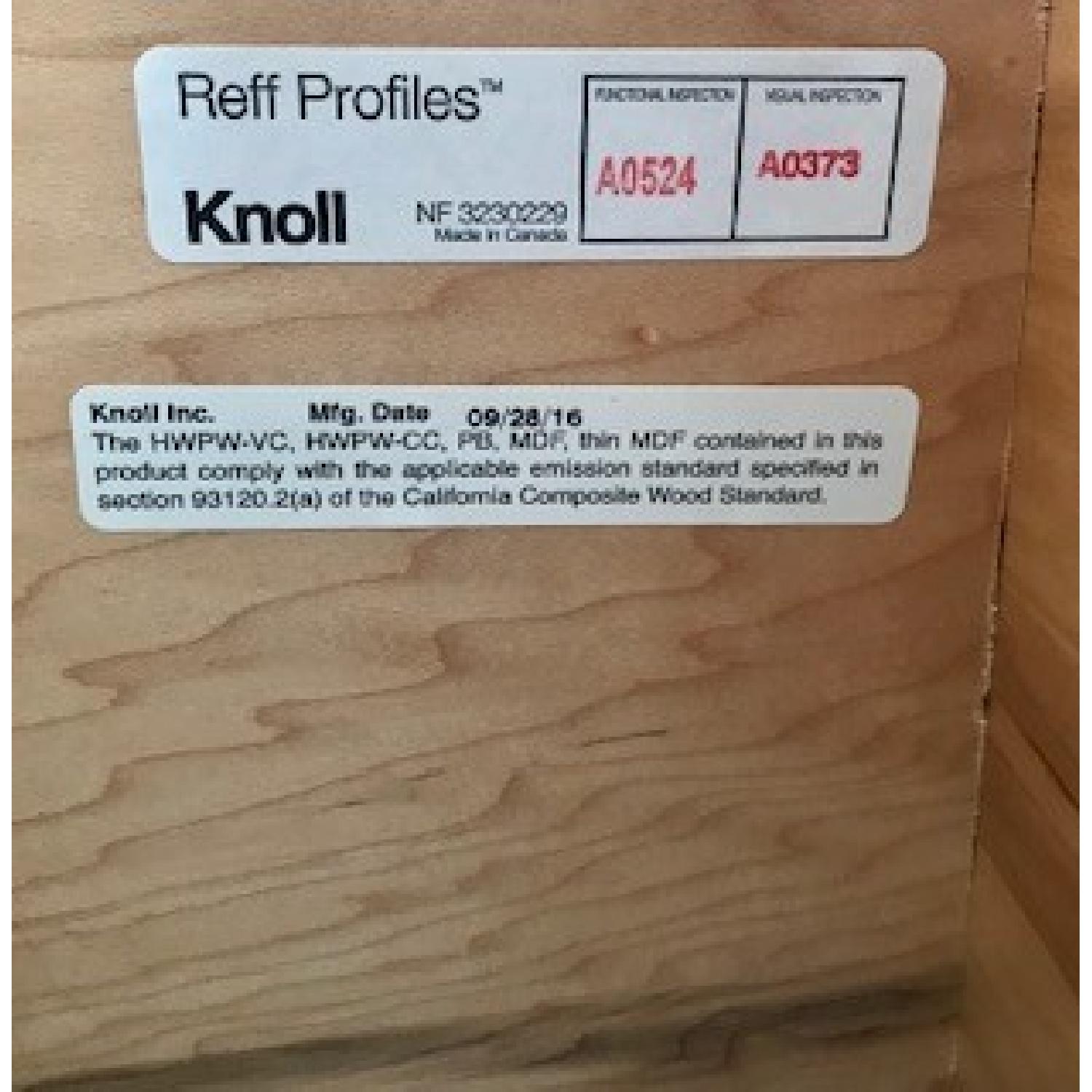 Knoll Reff Collection Maple Desk & Pedestal - image-3