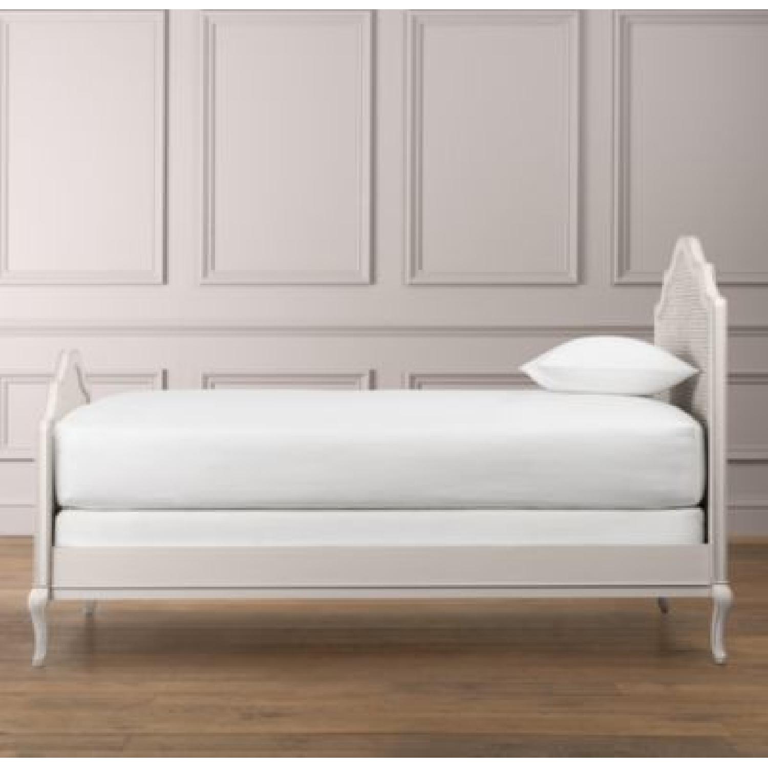 Restoration Hardware Adele Twin Bed in Aged White - image-3