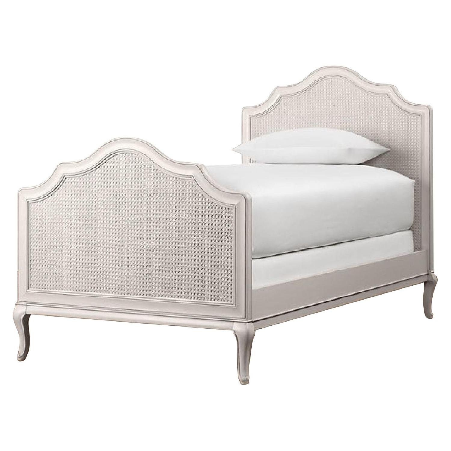 Restoration Hardware Adele Twin Bed in Aged White AptDeco