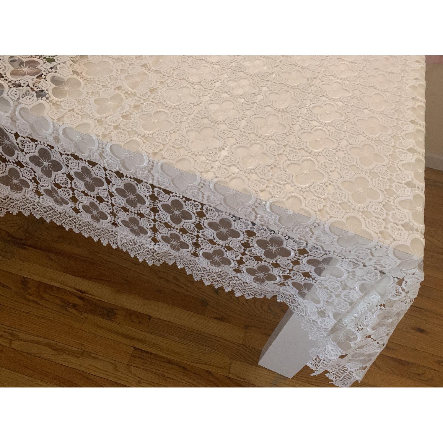 Ligne Roset White Gloss Lacquer Extendable Dining Table - image-5