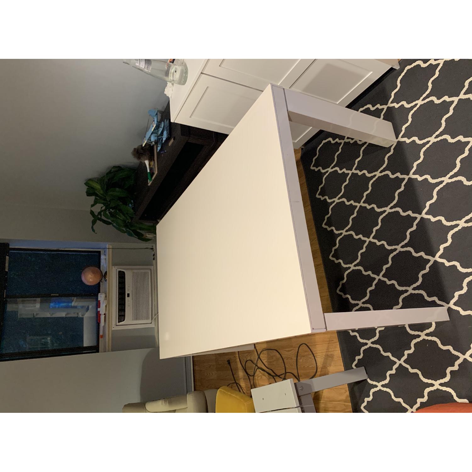 Ligne Roset White Gloss Lacquer Extendable Dining Table - image-9