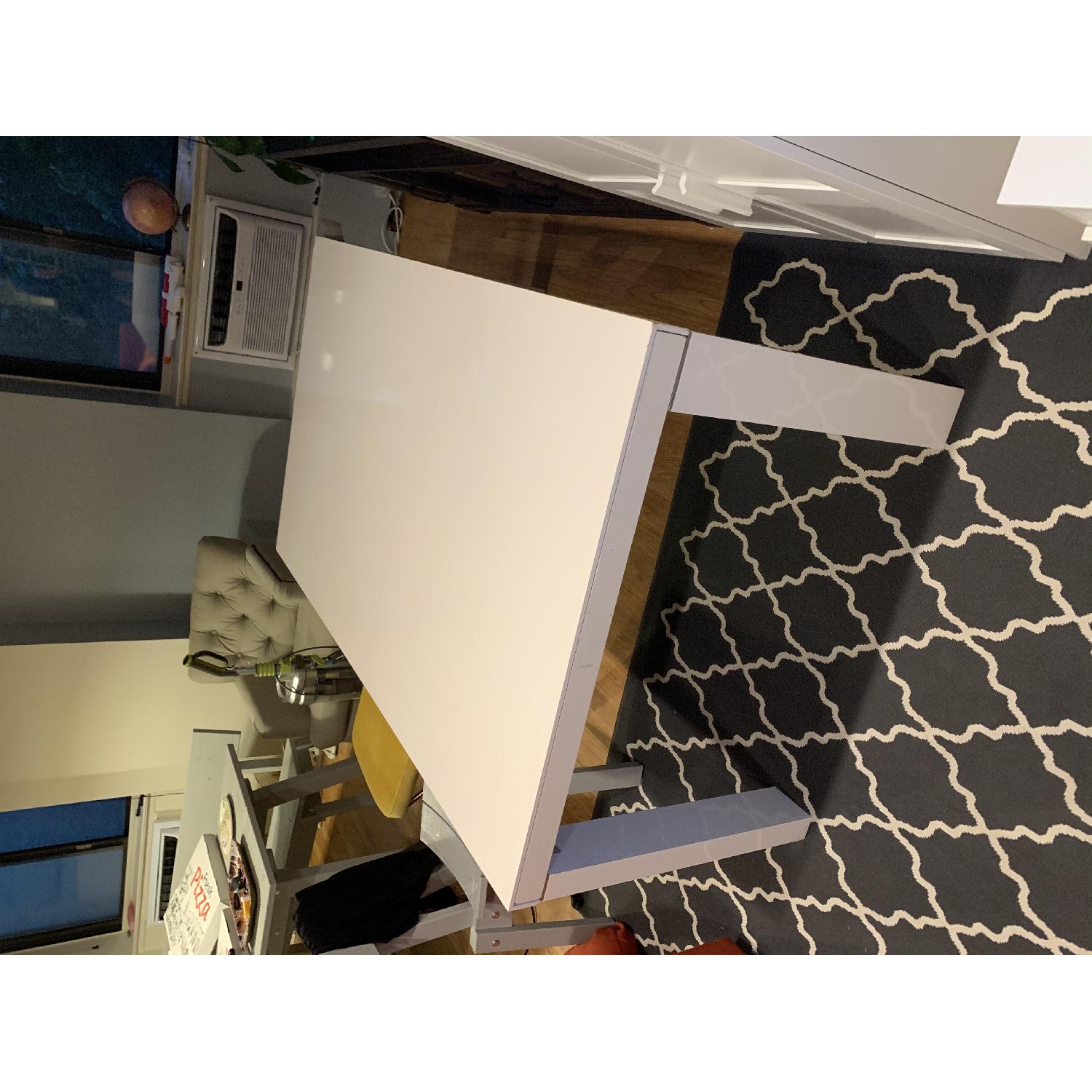 Ligne Roset White Gloss Lacquer Extendable Dining Table - image-12