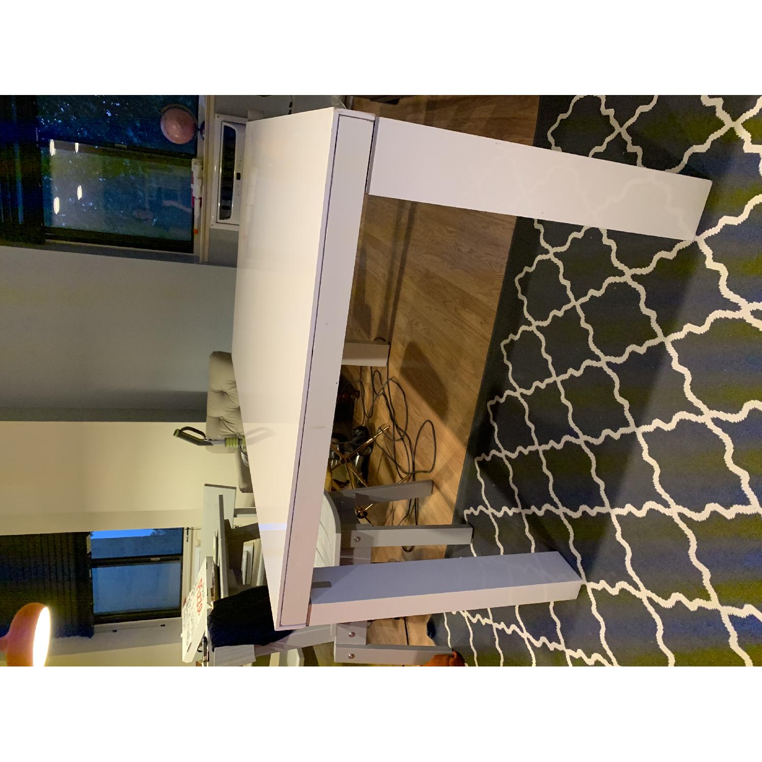 Ligne Roset White Gloss Lacquer Extendable Dining Table - image-16