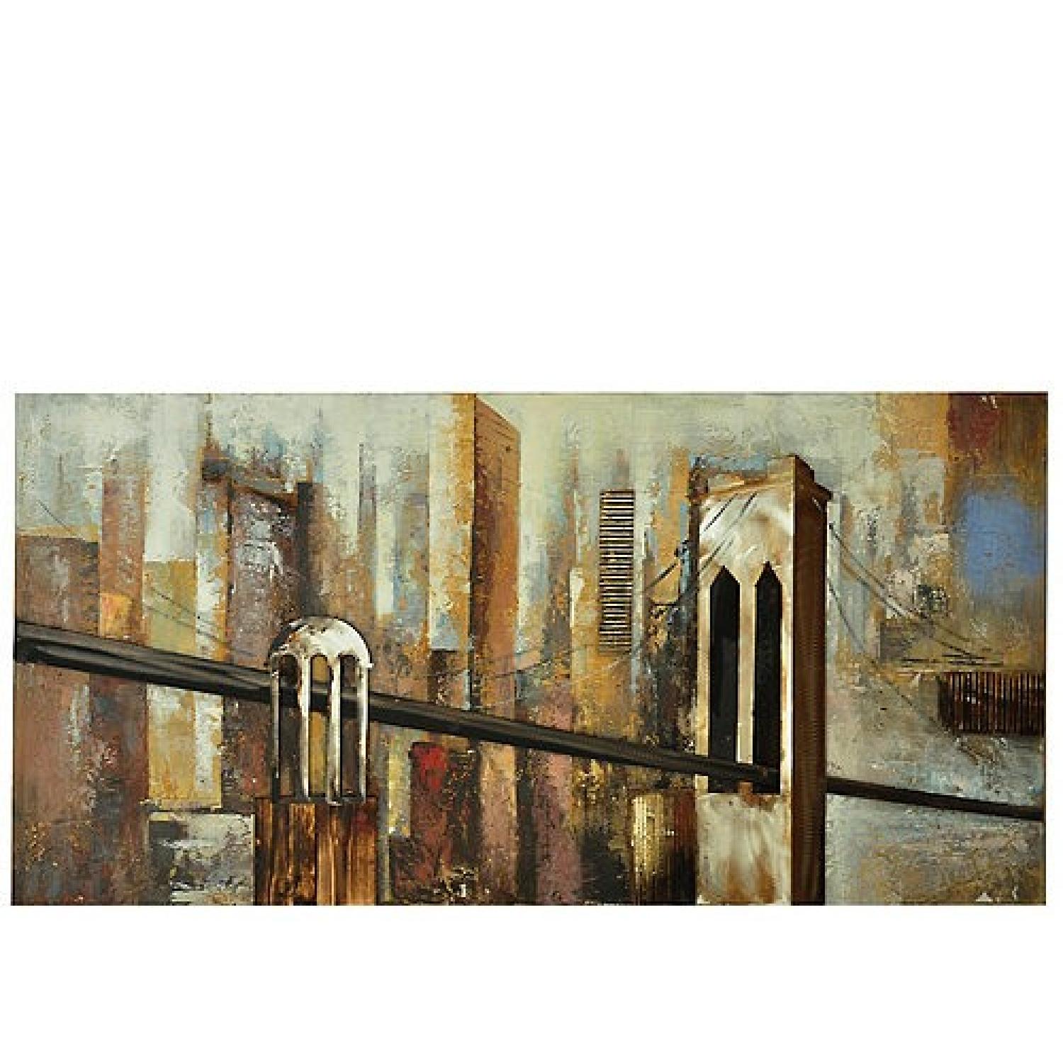 Raymour & Flanigan Metal Bridge Wall Art AptDeco