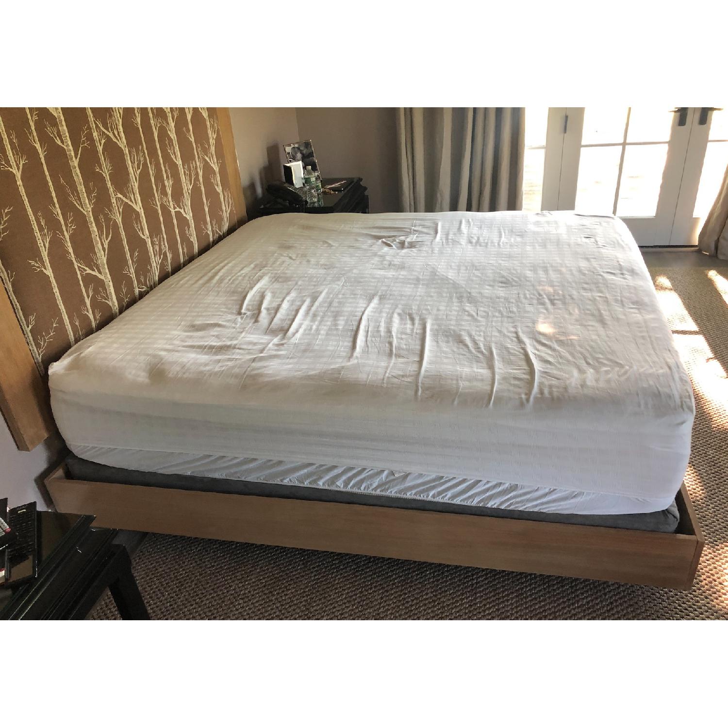 King Size Wood Bed Frame w/ Headboard - image-3