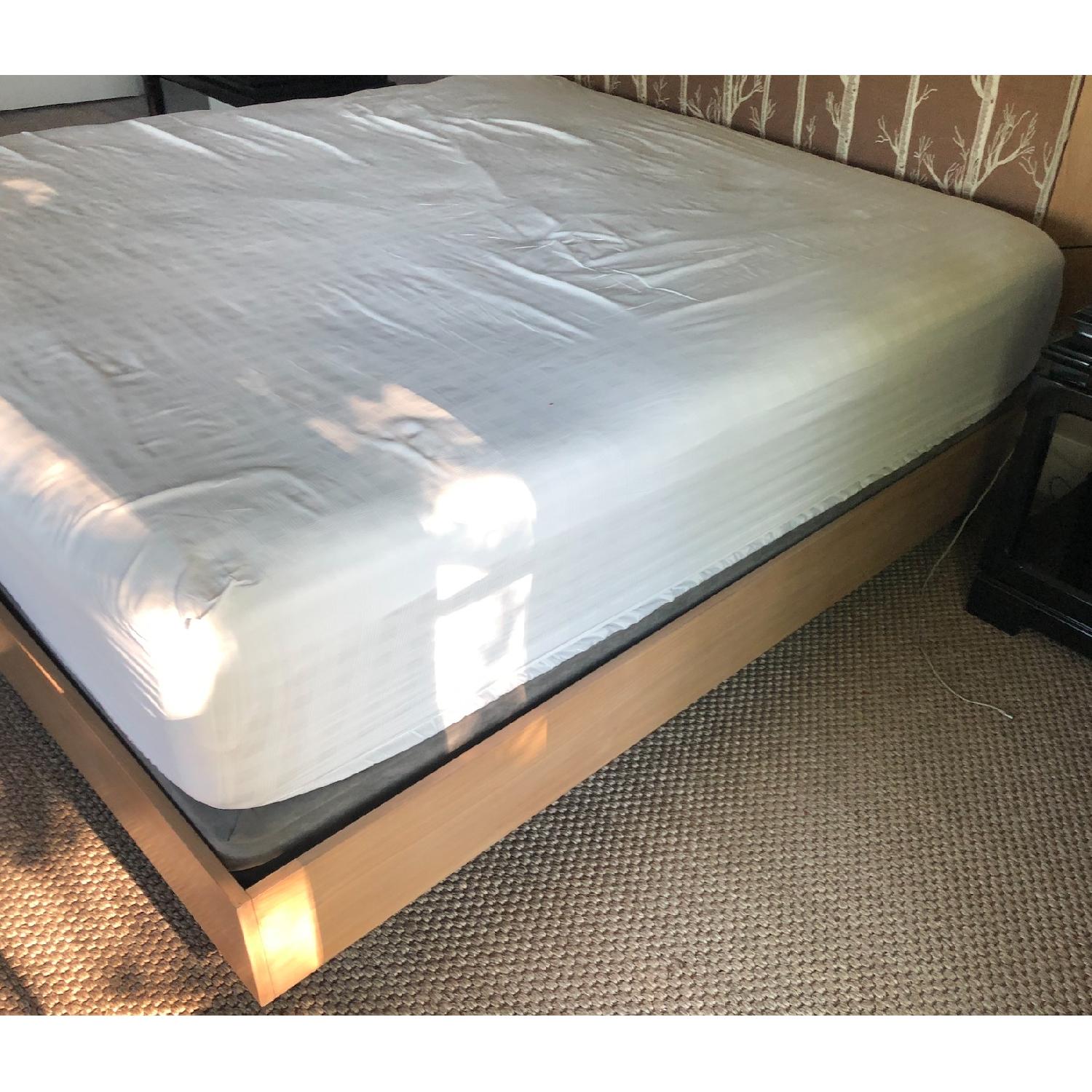 King Size Wood Bed Frame w/ Headboard - image-5