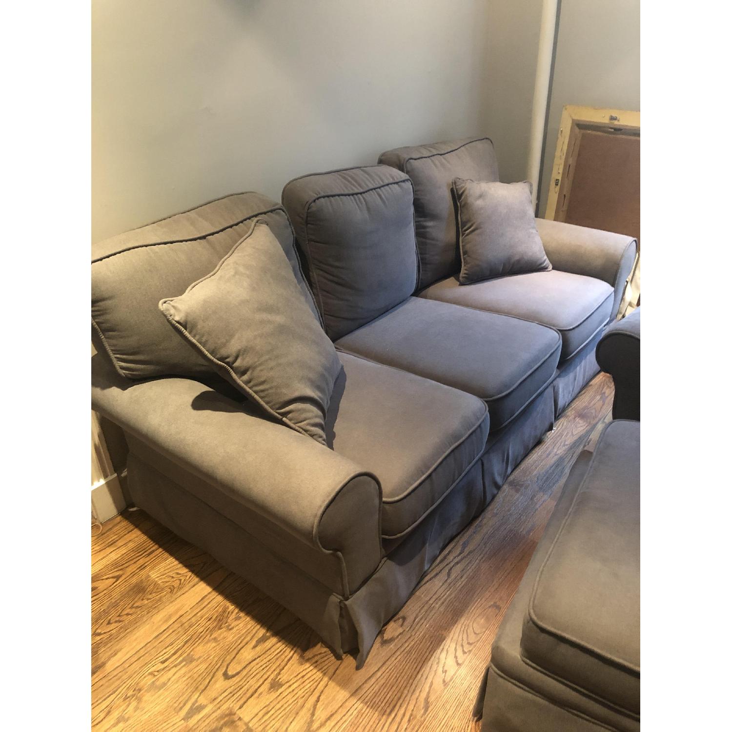 Bob's Katie Sofa in Charcoal AptDeco