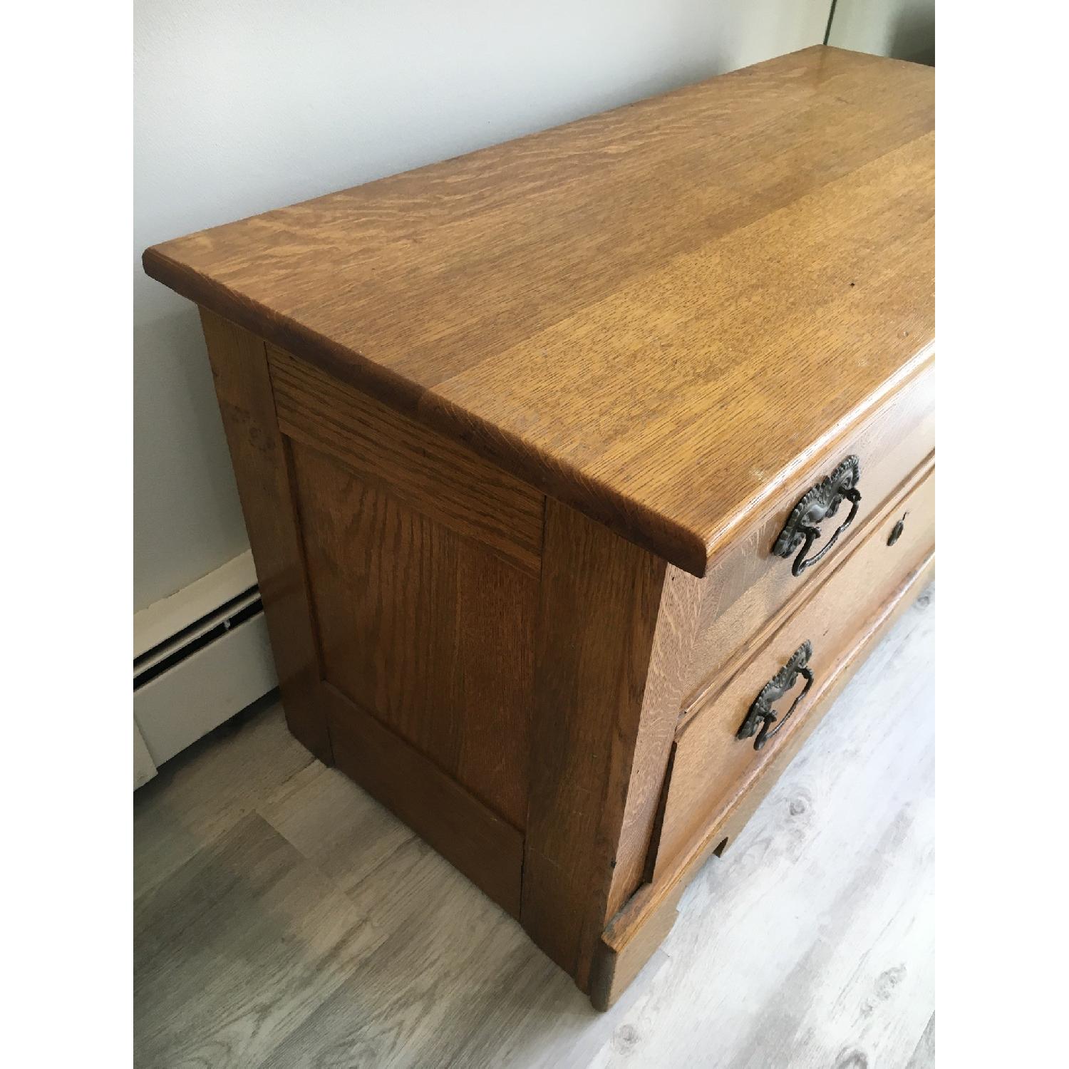 Antique Golden Oak Dresser - image-2