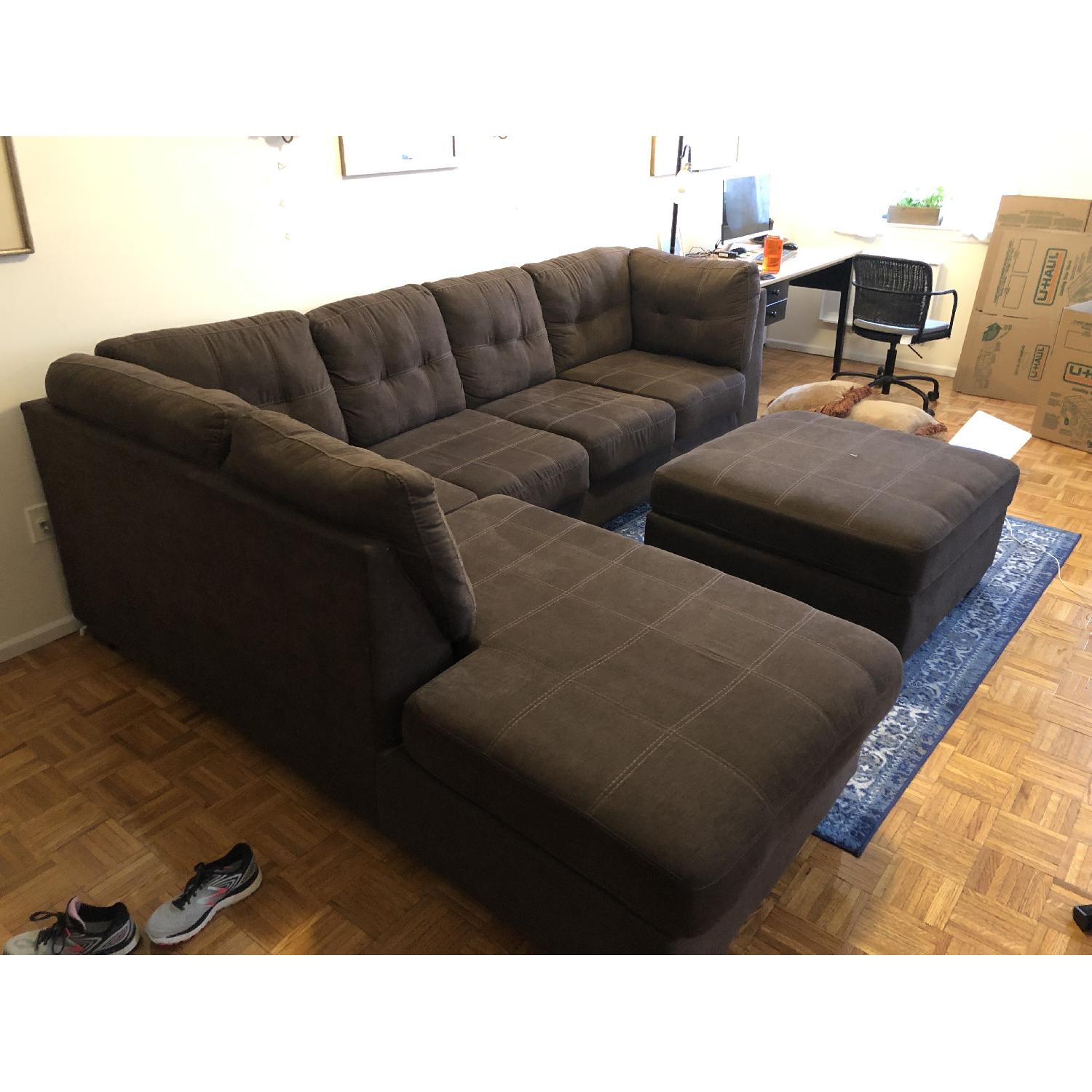 Ashley Maier 2-Piece Sectional Sofa & Ottomon - image-1