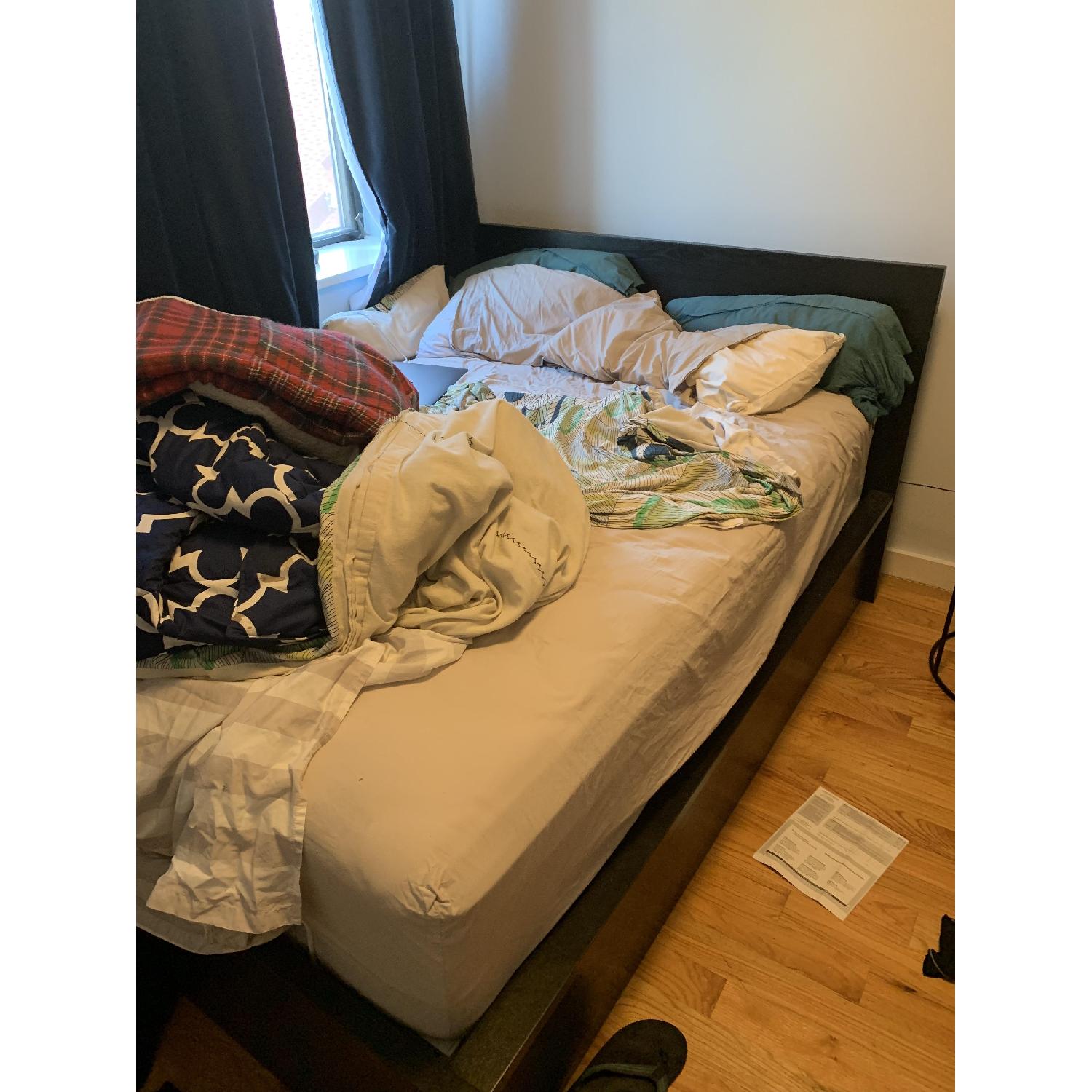 Ikea Malm Full Size Hydraulic Storage Bed AptDeco