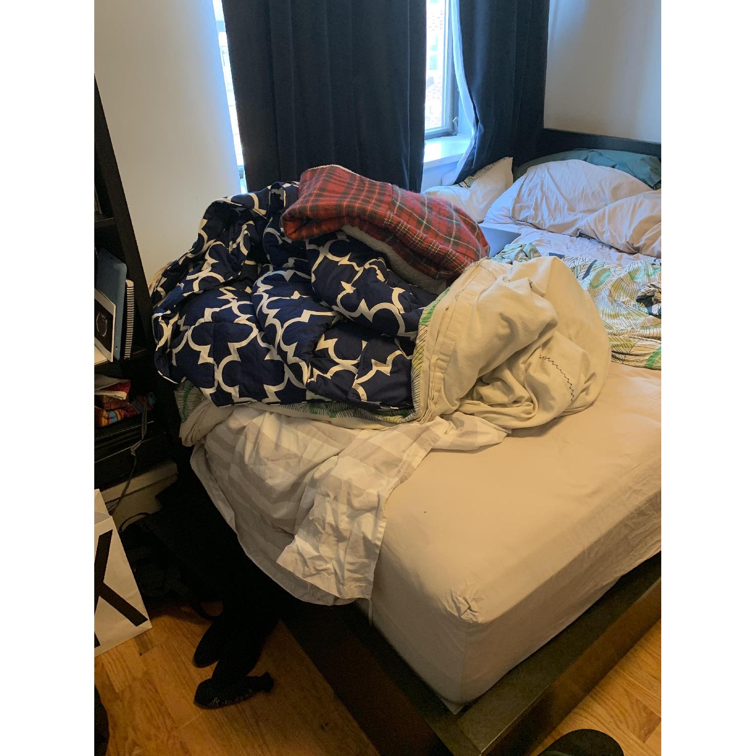 Ikea Malm Full Size Hydraulic Storage Bed AptDeco