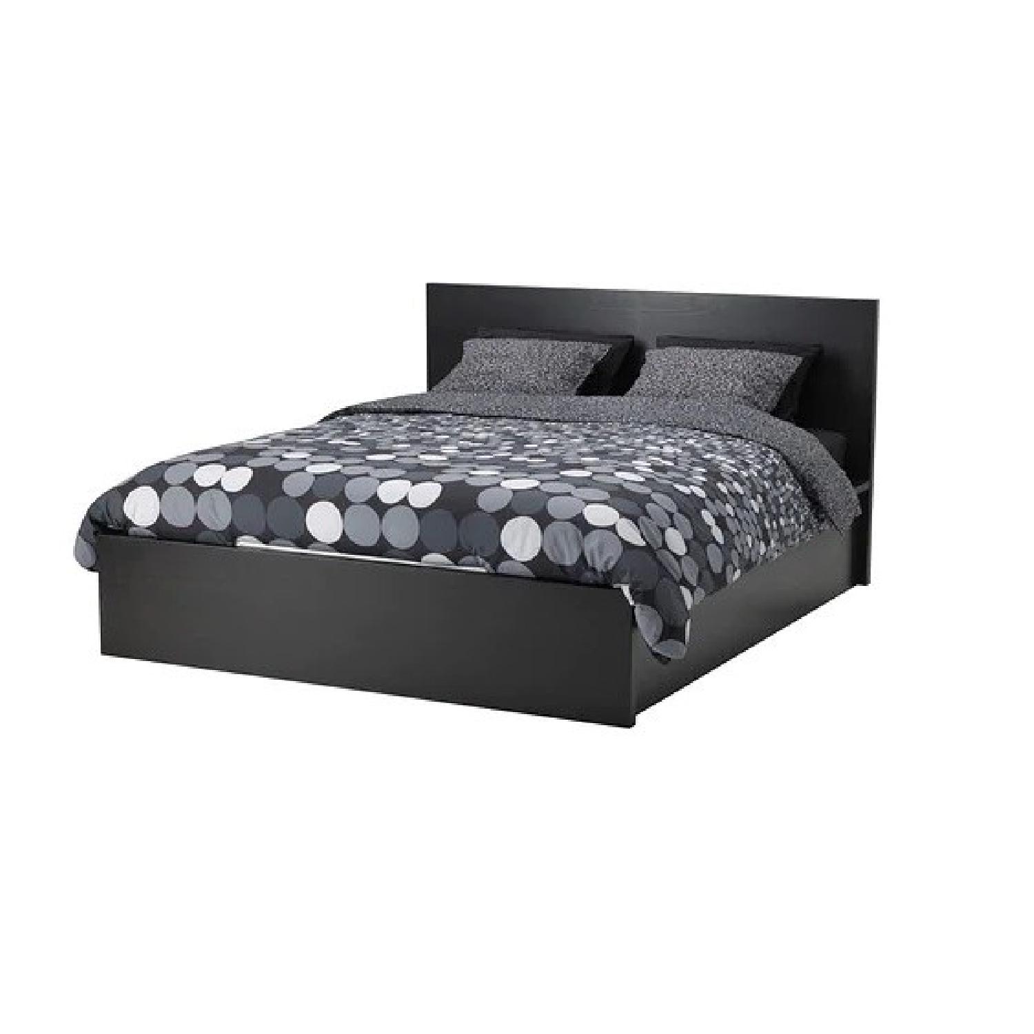 Ikea Malm Full Size Hydraulic Storage Bed AptDeco