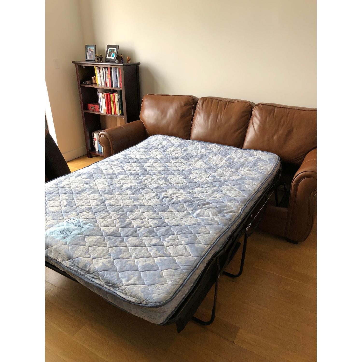 Palliser Leather Sleeper Sofa - image-4